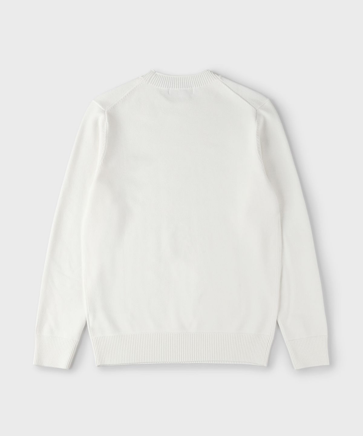 빠니깔레(PANICALE) 화이트 슬림핏 비스코스 블렌드 니트