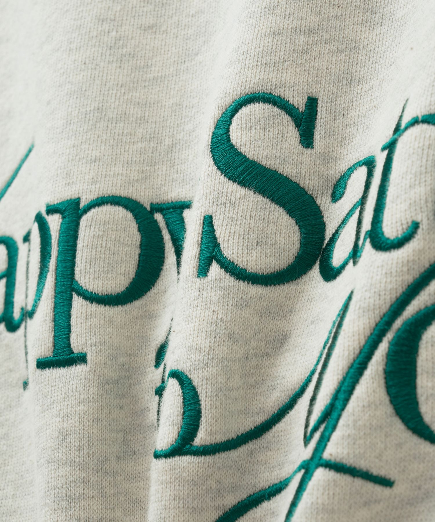 MUSINSA公式 | SATUR Angel Cross Stitch Fleece Hooded T-Shirt