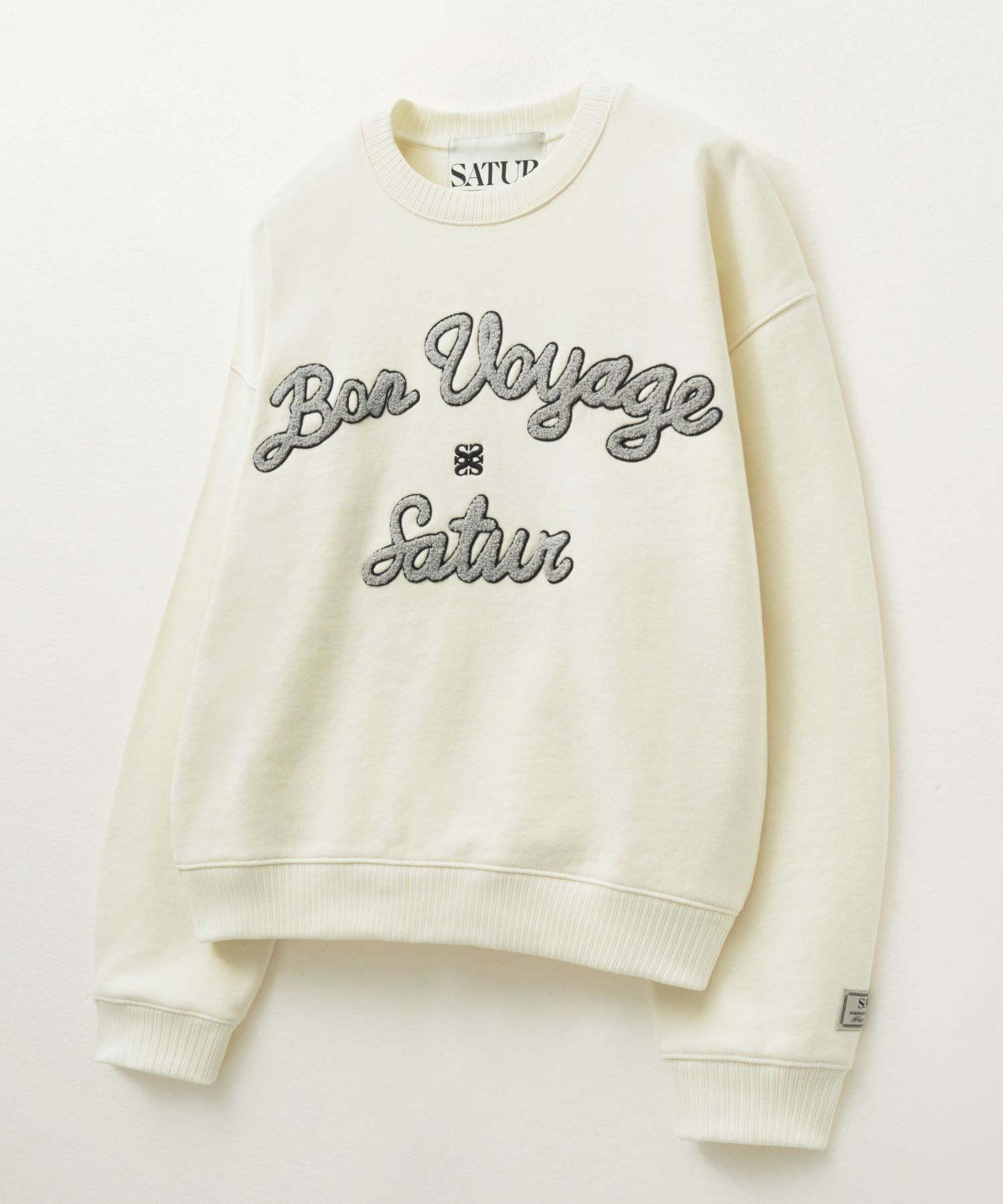 ★ SATUR ★BON VOYAGE SWEATSHIRT MUSINSA公式 | SATUR Bon Voyage Buckle Fleece Sweatshirt Cream