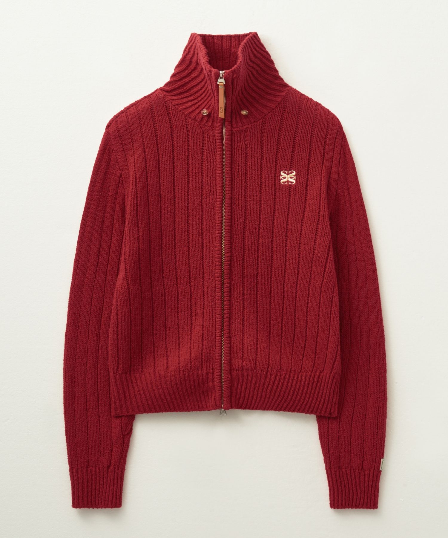 MUSINSA公式 | SATUR (W) パロブークルニットジップアップレッド