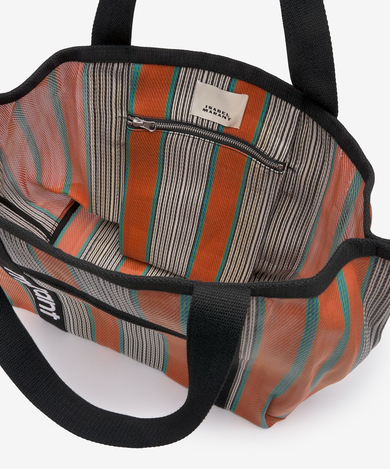 ★Isabel Marant★ Darwen Stripe Tote Bag Orange Multicolor P Darwen bag Woman white-blue-orange | ISABEL MARANT Official