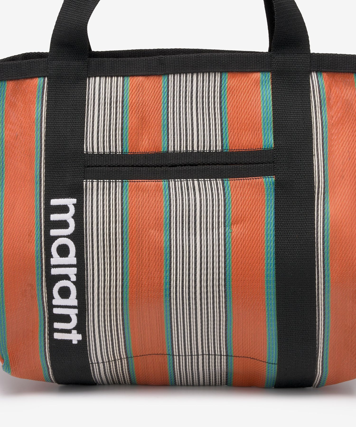 MUSINSA | ISABEL MARANT Darwen Stripe Tote Bag - Orange