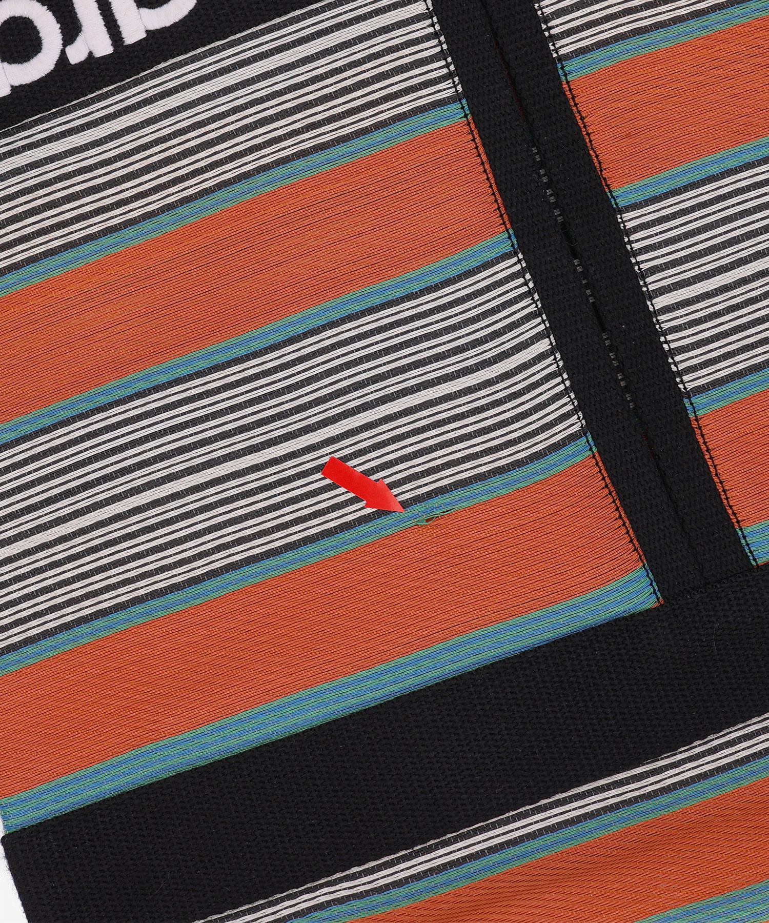 MUSINSA | ISABEL MARANT Darwen Stripe Tote Bag - Orange