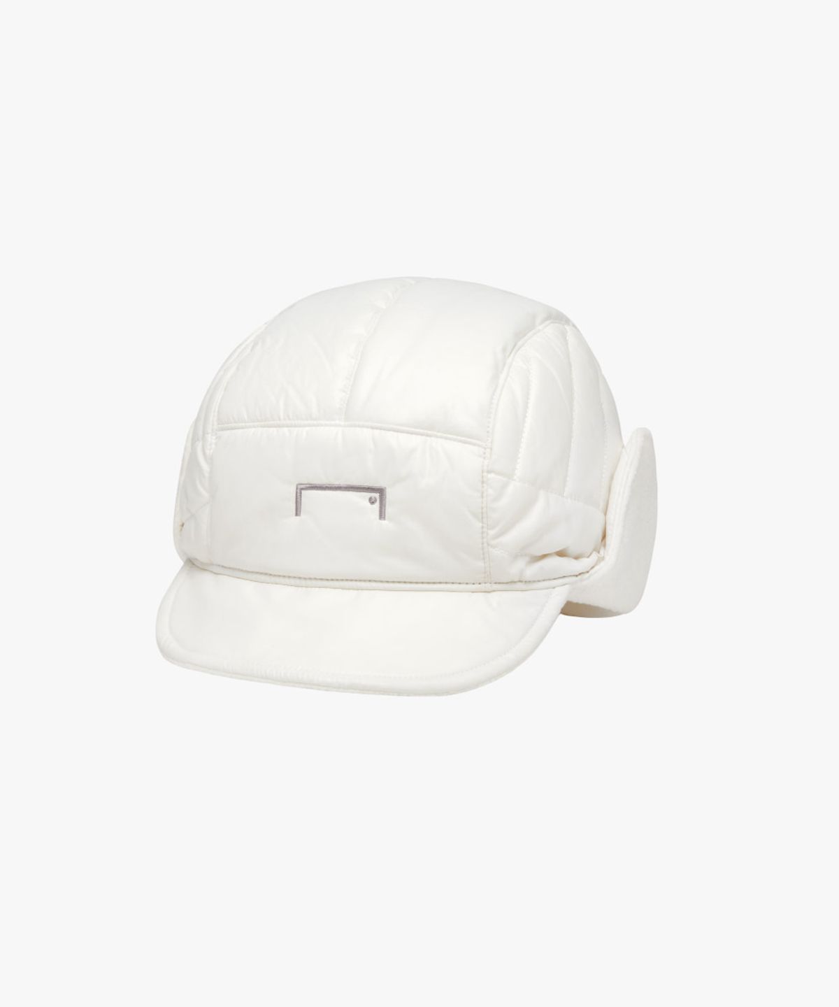 골스튜디오(GOALSTUDIO) SUPERBALL QUILTED EARFLAP CAP-OFF WHITE