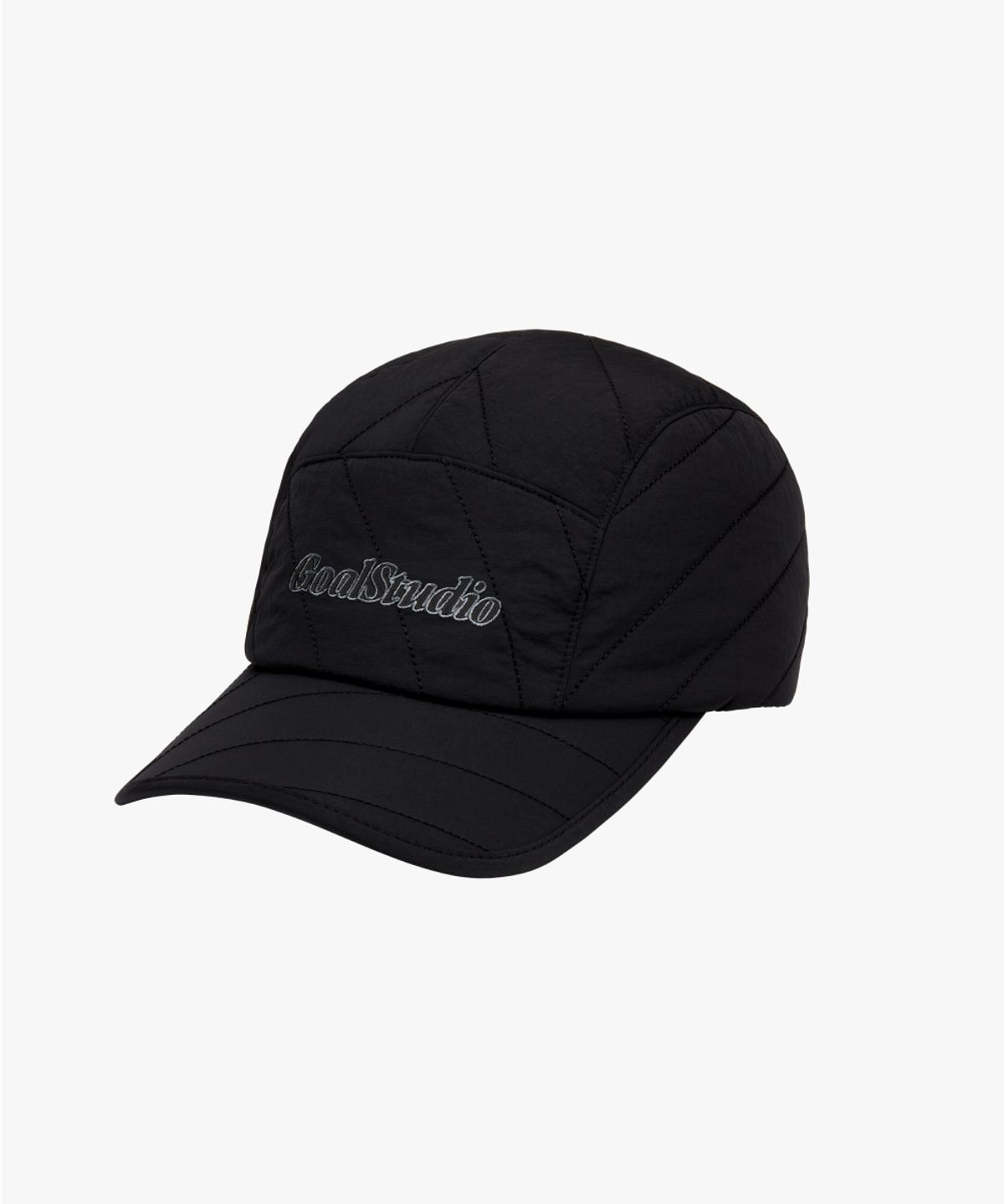 골스튜디오(GOALSTUDIO) SUPERBALL QUILTED CAMP CAP-BLACK