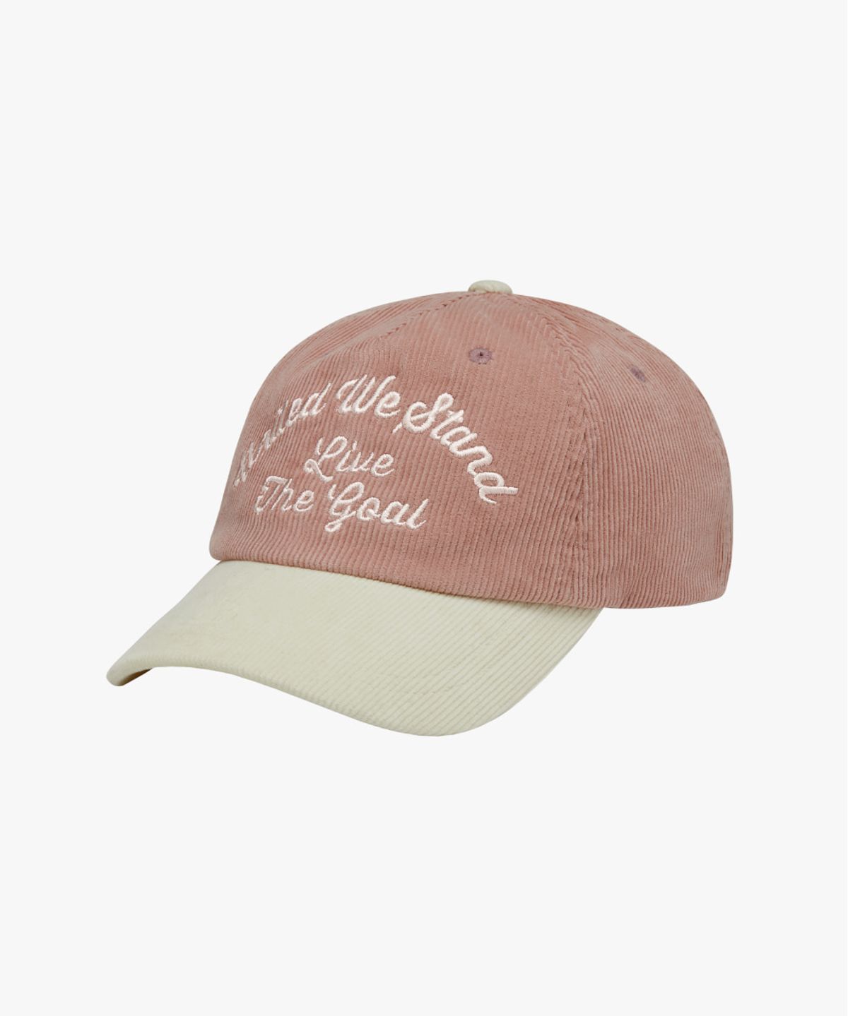 골스튜디오(GOALSTUDIO) COLOR BLOCK CORDUROY CAP-CORAL