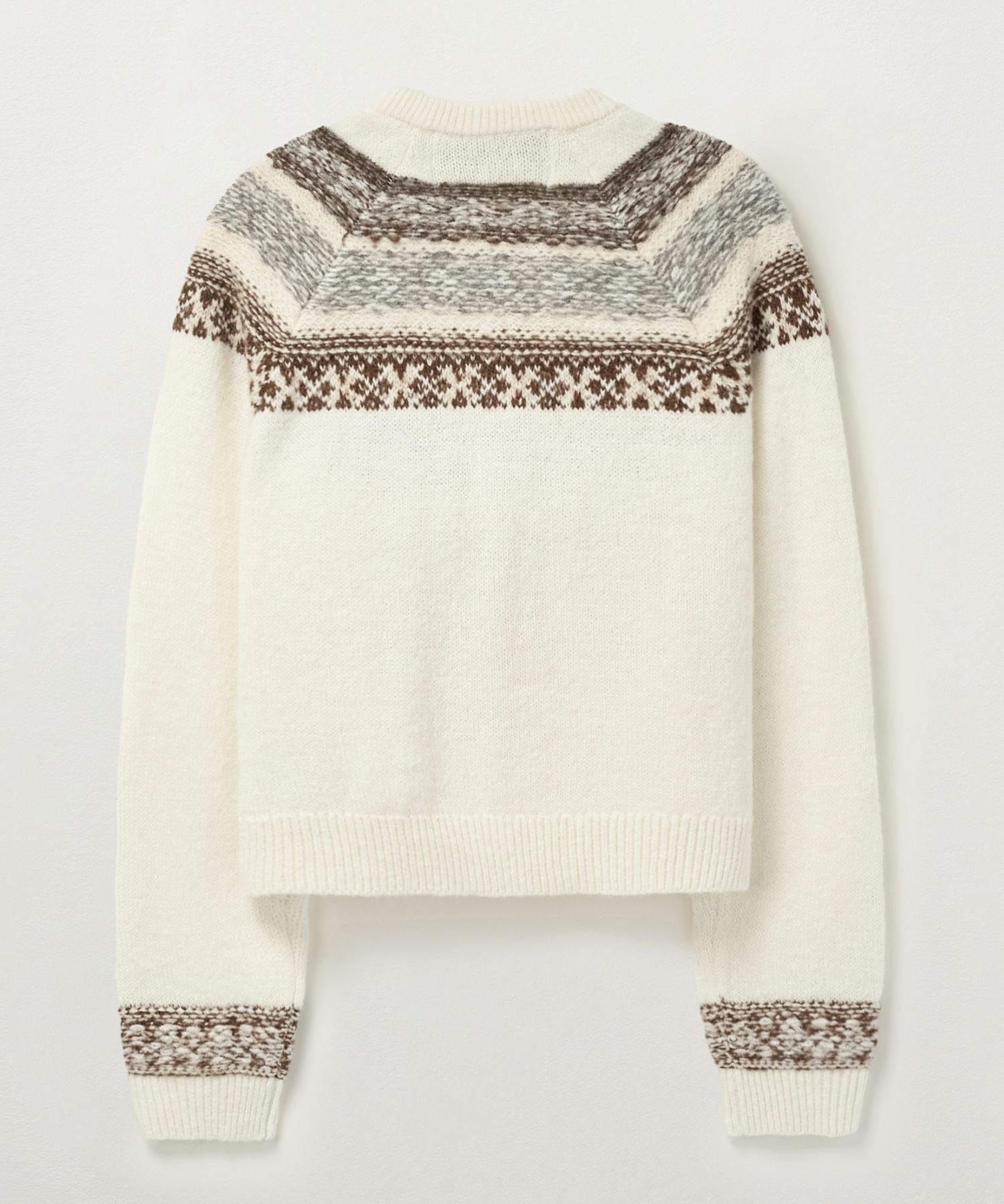 ★人気★【SATUR】★Nordic Reverse Knit Cardiga.n★ MUSINSA | SATUR Nordic reverse knit cardigan natural beige
