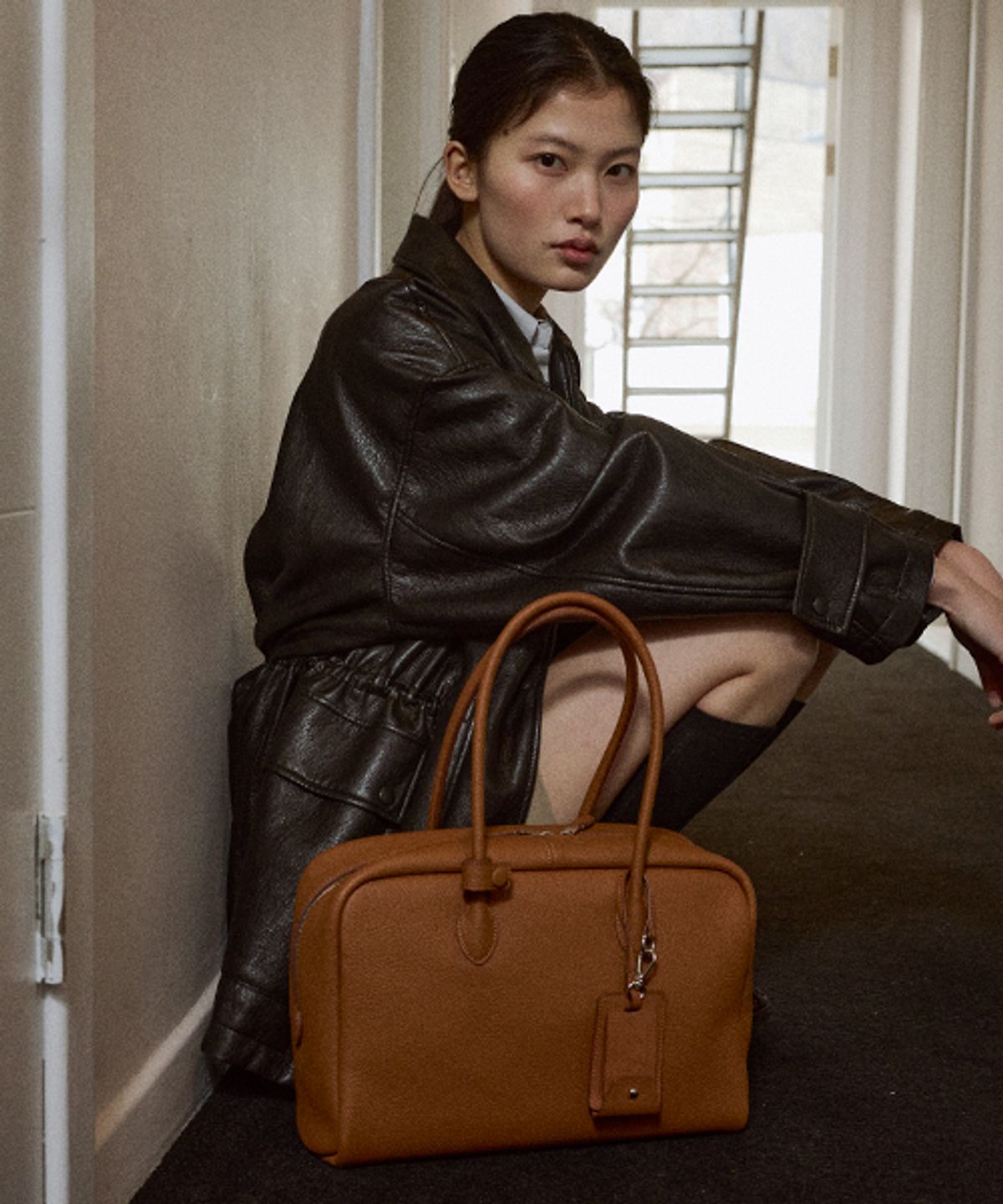 드메이커(DEMAKER) Vetiver bag-caramel