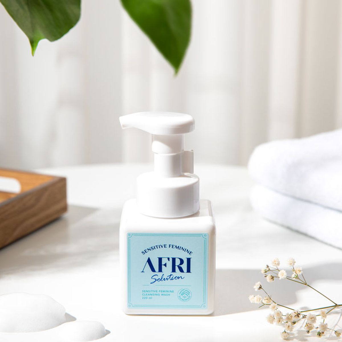 애프리솔루션(AFRISOLUTION) 애프리버블여성청결제 220ml [블루]