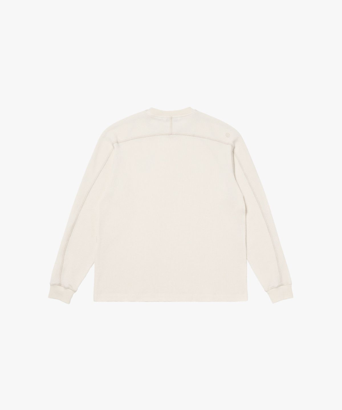 골스튜디오(GOALSTUDIO) WAFFLE LONG SLEEVE TEE-CREAM