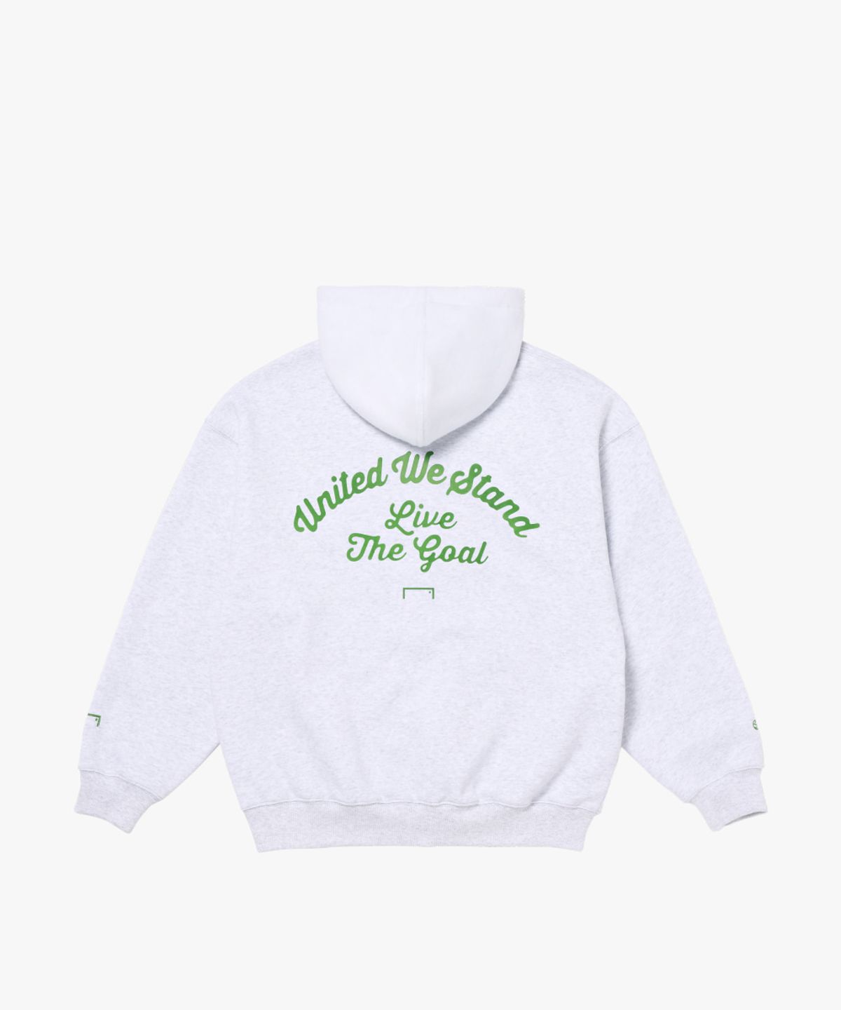 골스튜디오(GOALSTUDIO) VARSITY BRUSHED HOODIE-MELANGE GREY