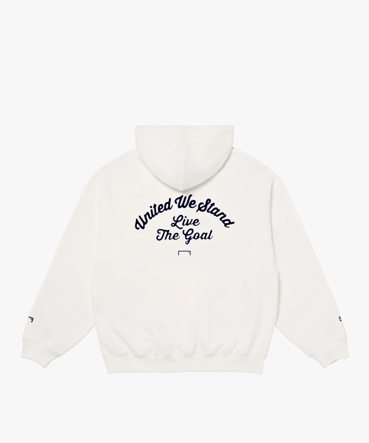 골스튜디오(GOALSTUDIO) VARSITY BRUSHED HOODIE-OFF WHITE