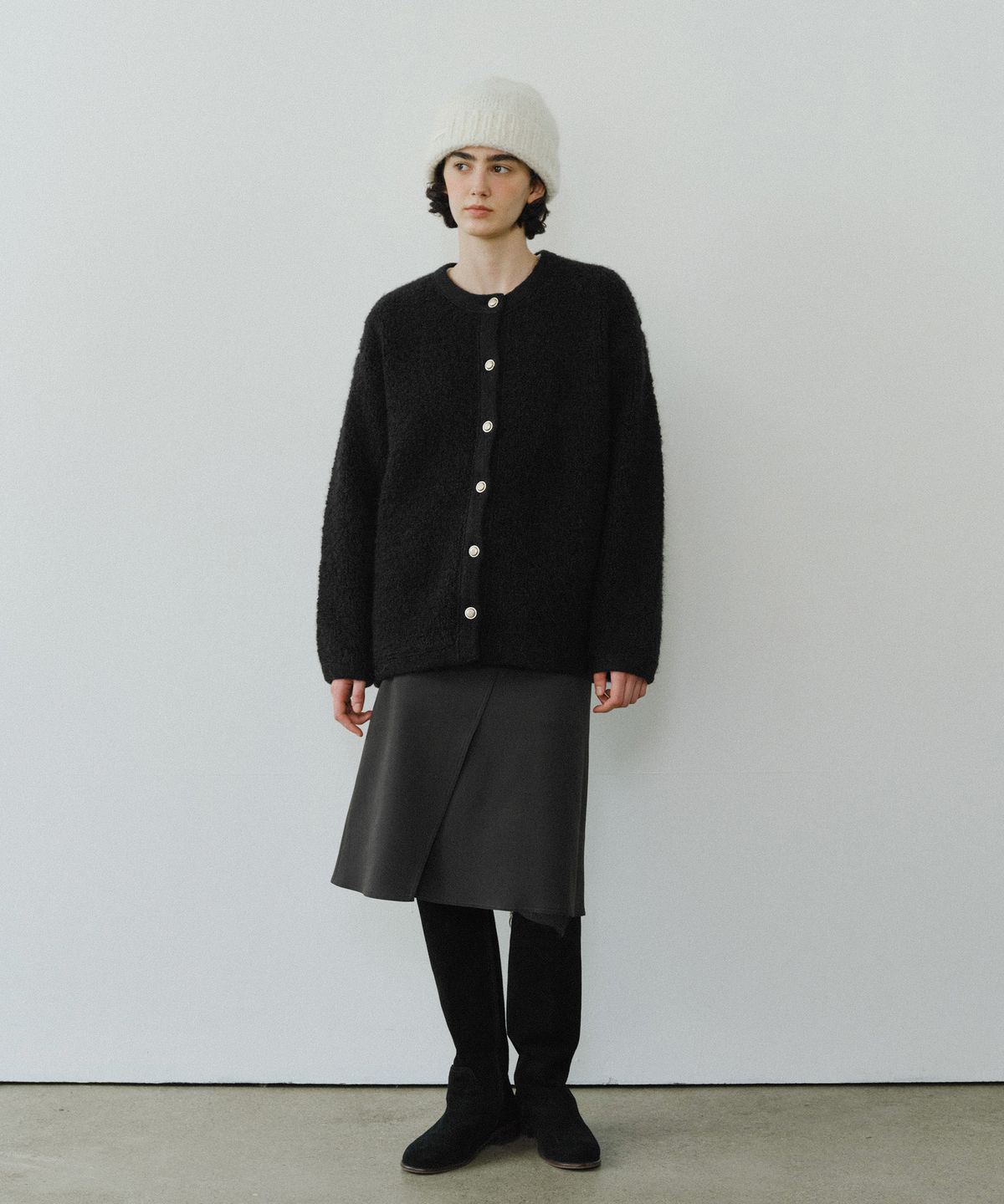 유라고(URAGO) Rui slit midi skirt