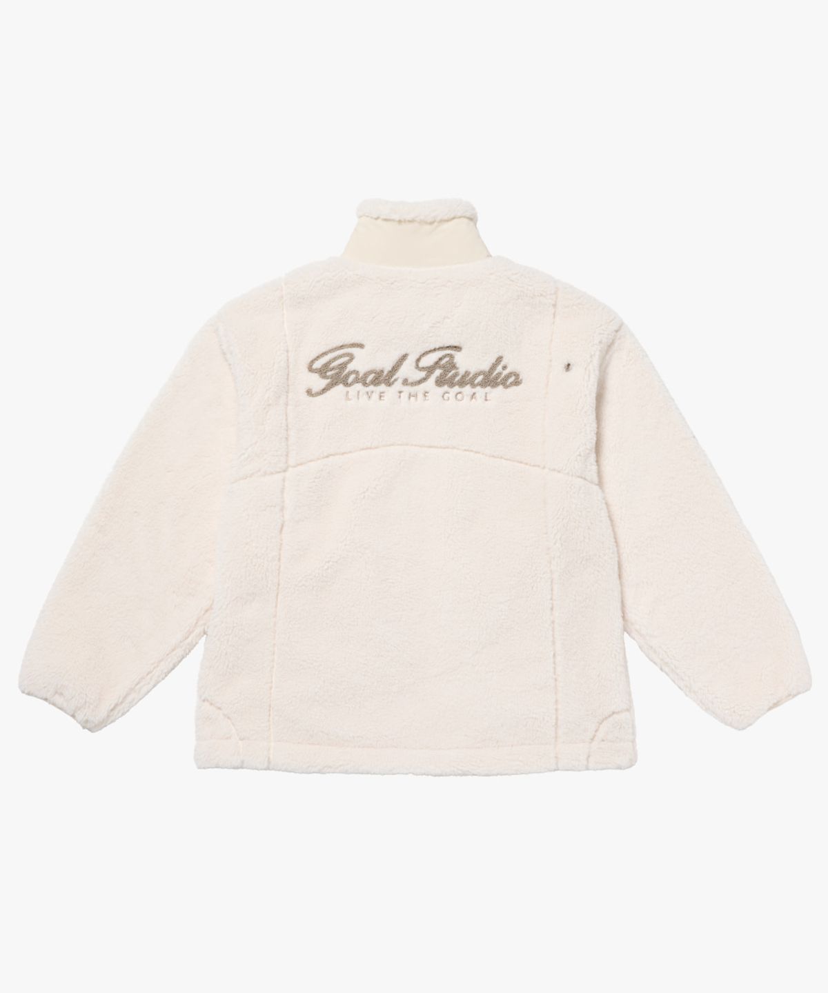 골스튜디오(GOALSTUDIO) STADIUM STITCH FLEECE JACKET-CREAM