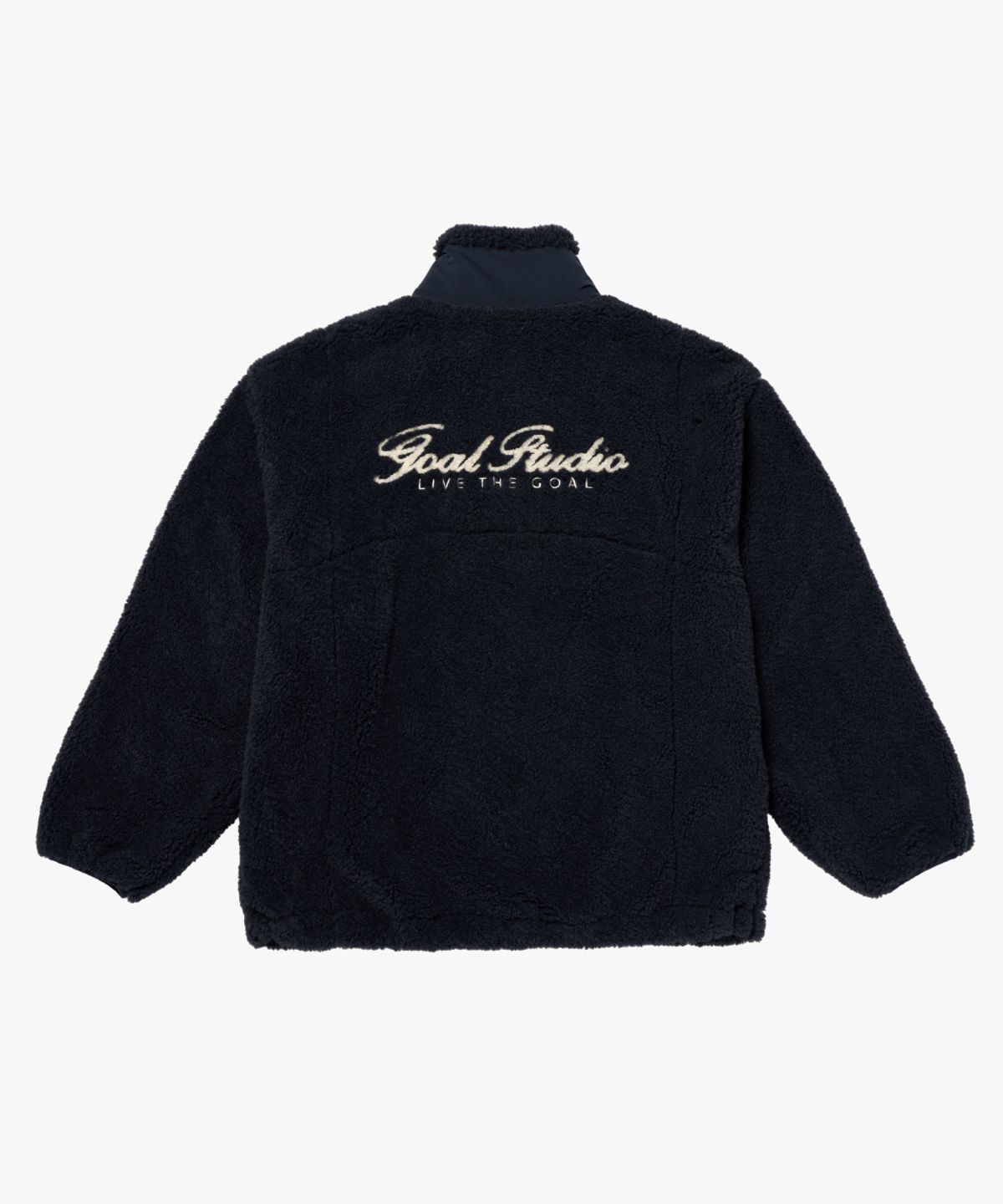 골스튜디오(GOALSTUDIO) STADIUM STITCH FLEECE JACKET-DARK NAVY
