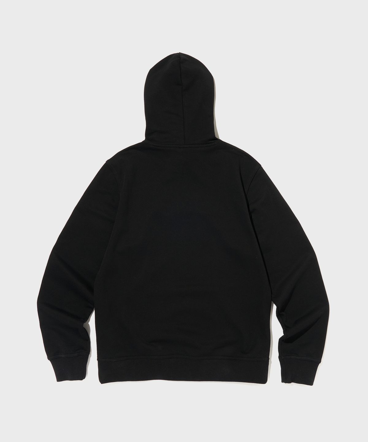 챔피온(CHAMPION) 빅 스크립트 로고 후드 티셔츠 Black
