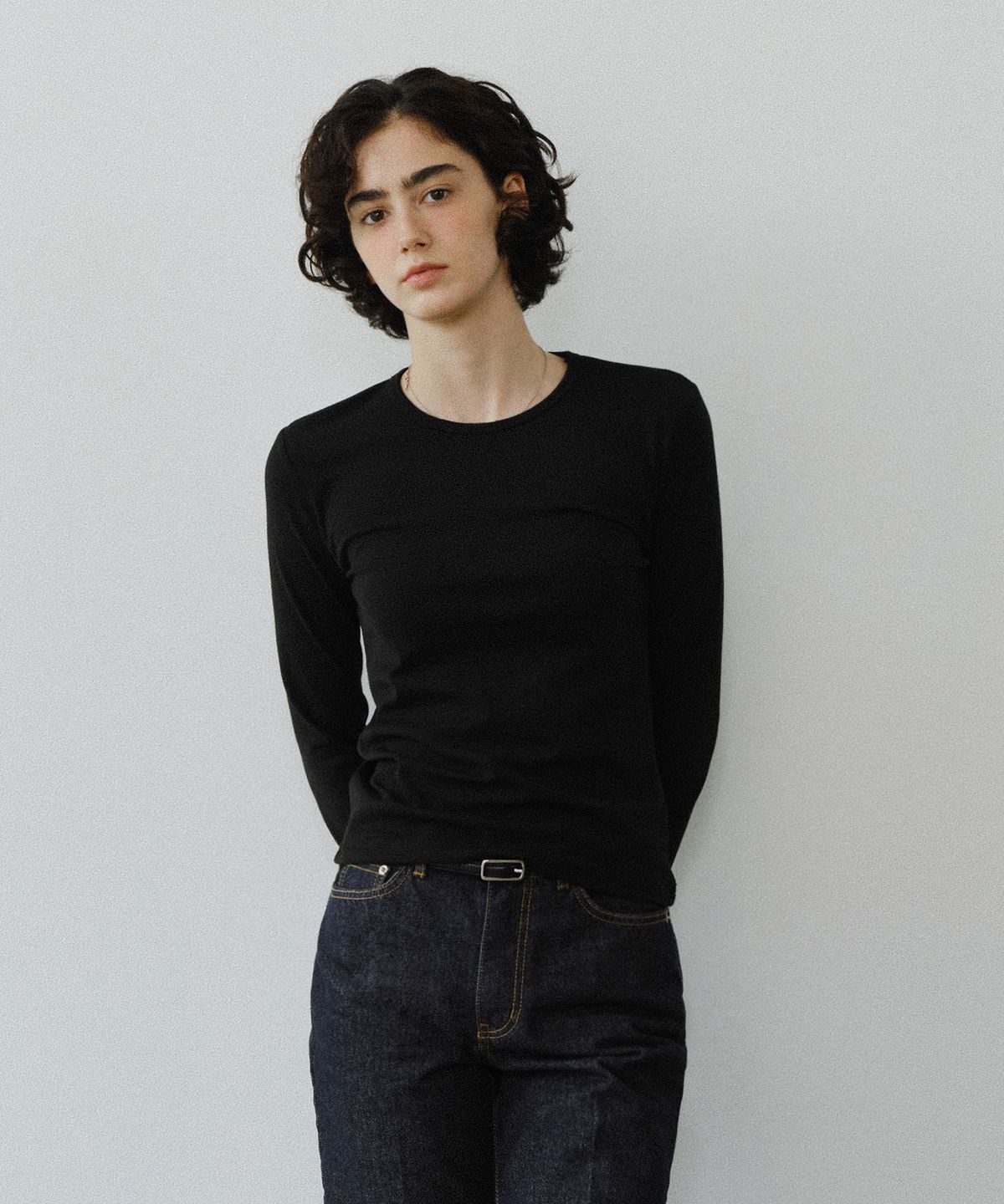 유라고(URAGO) Label slim t-shirt