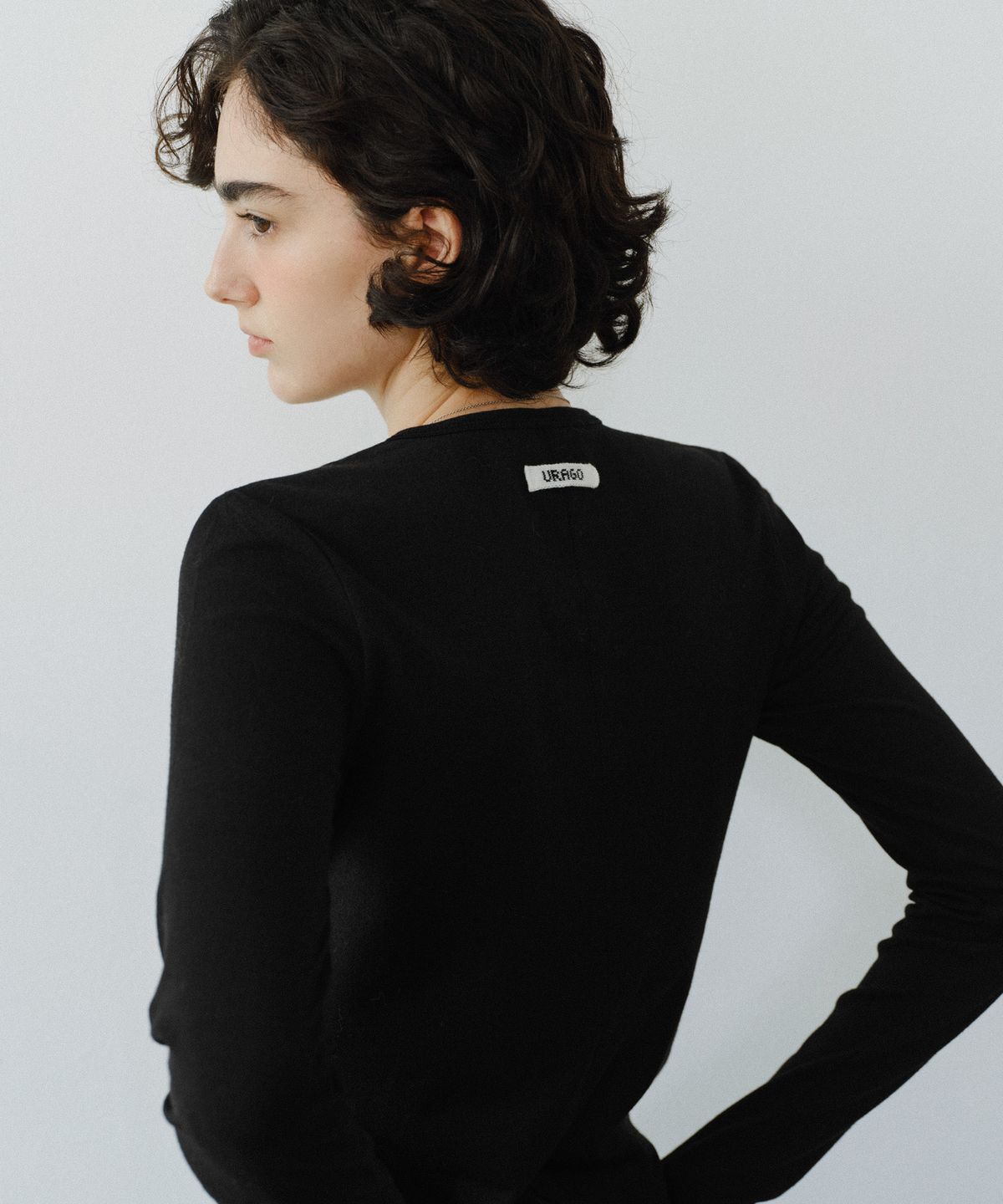 유라고(URAGO) Label slim t-shirt