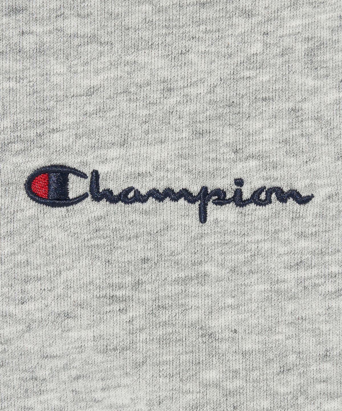 챔피온(CHAMPION) 스몰 스크립트 로고 후드 티셔츠 Normal Grey