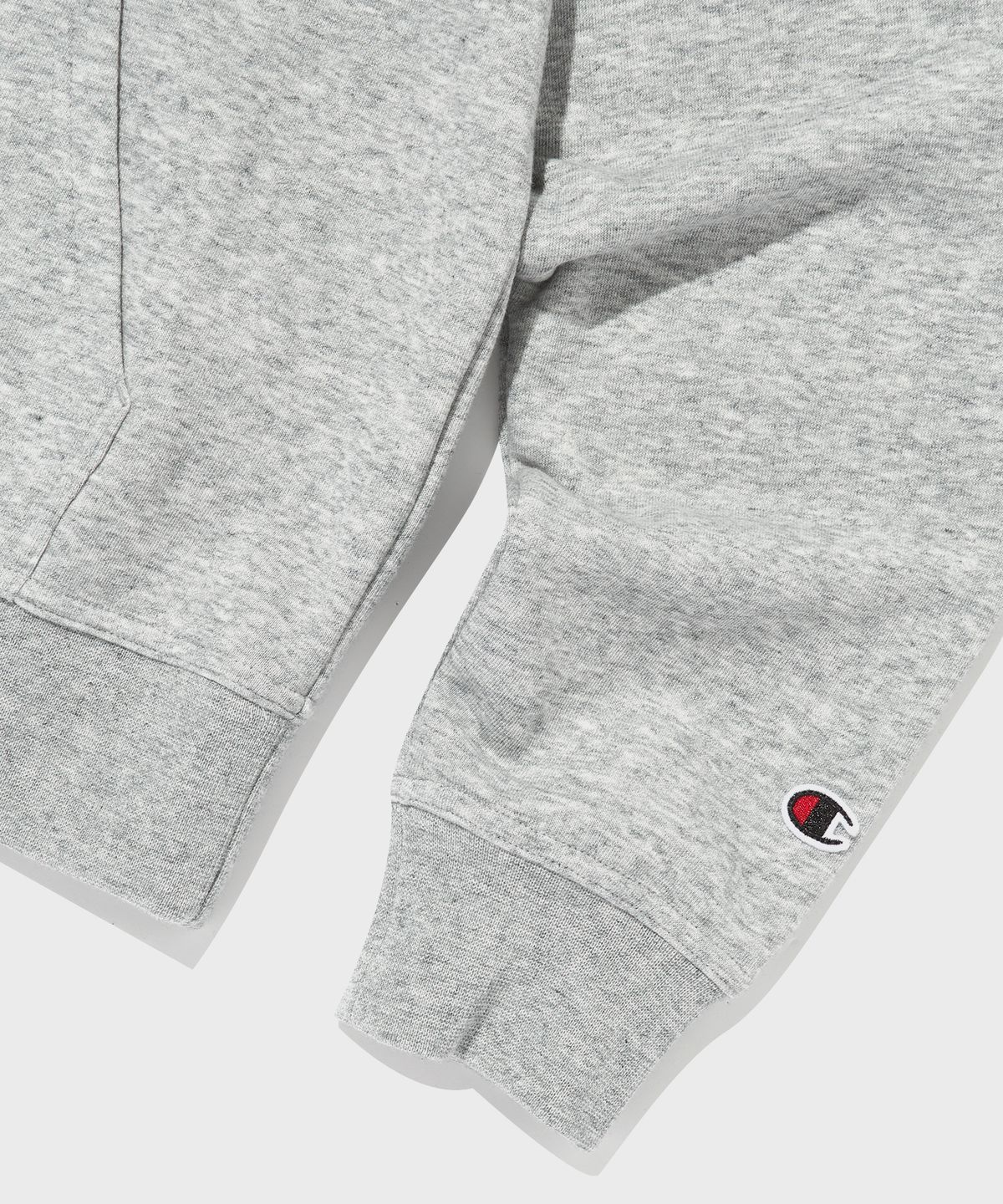 챔피온(CHAMPION) 빅 스크립트 로고 후드 집업 Normal Grey