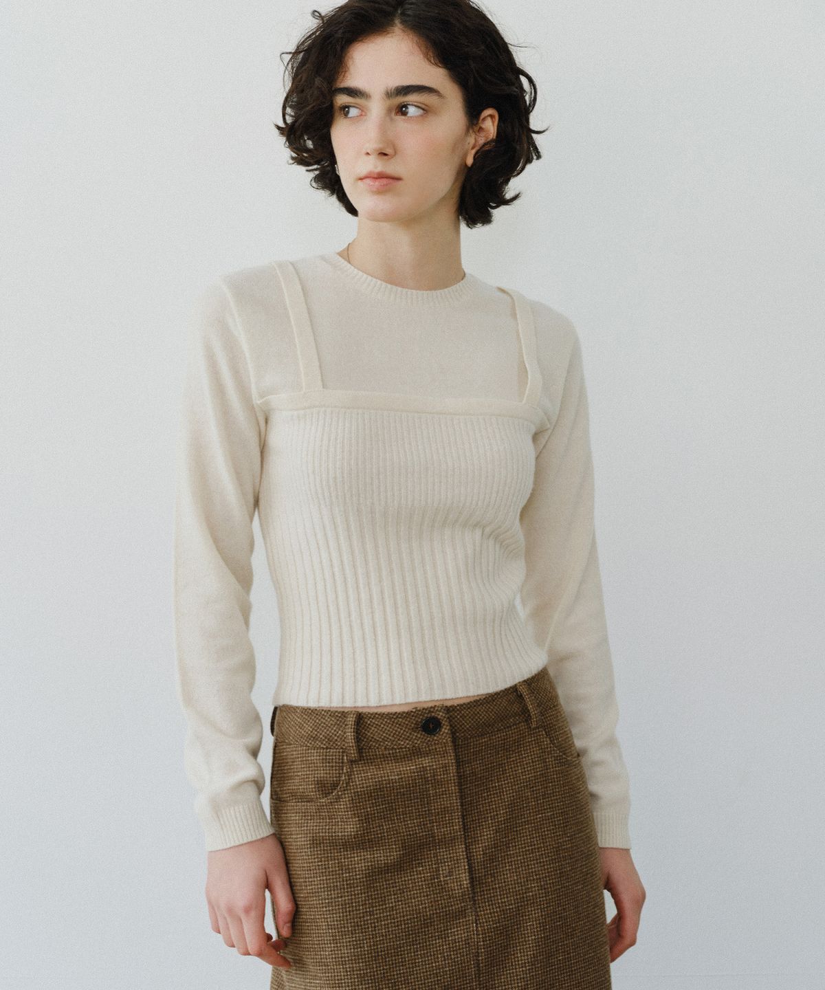 유라고(URAGO) Yak layered wool knit