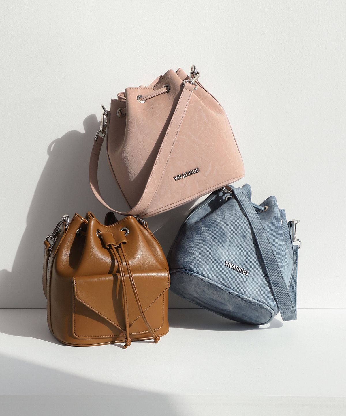 비바셔스(VIVACIOUS) Gwyneth Bucket Bag - 7COL