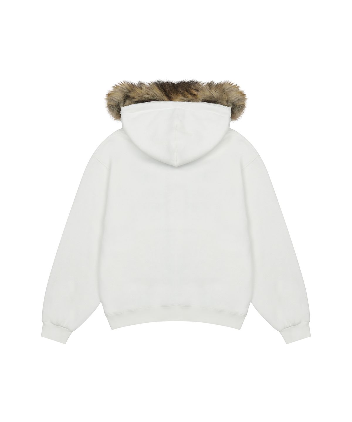 러브이즈트루(LUVISTRUE) FS LETTER HOOD ZIPUP(WHITE)