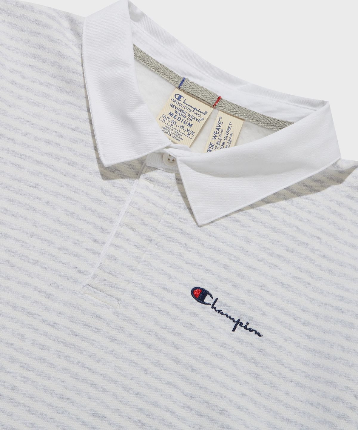 챔피온(CHAMPION) 리버스위브 럭비 스웨트셔츠 Light Grey