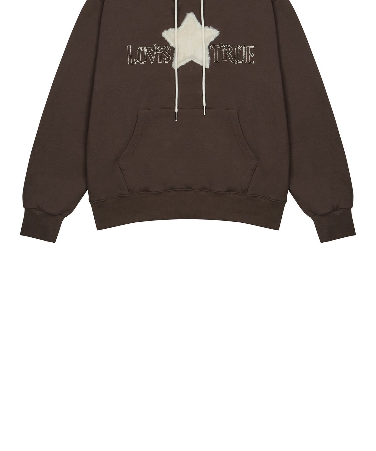 러브이즈트루(LUVISTRUE) FS STAR HOODIE(BROWN)