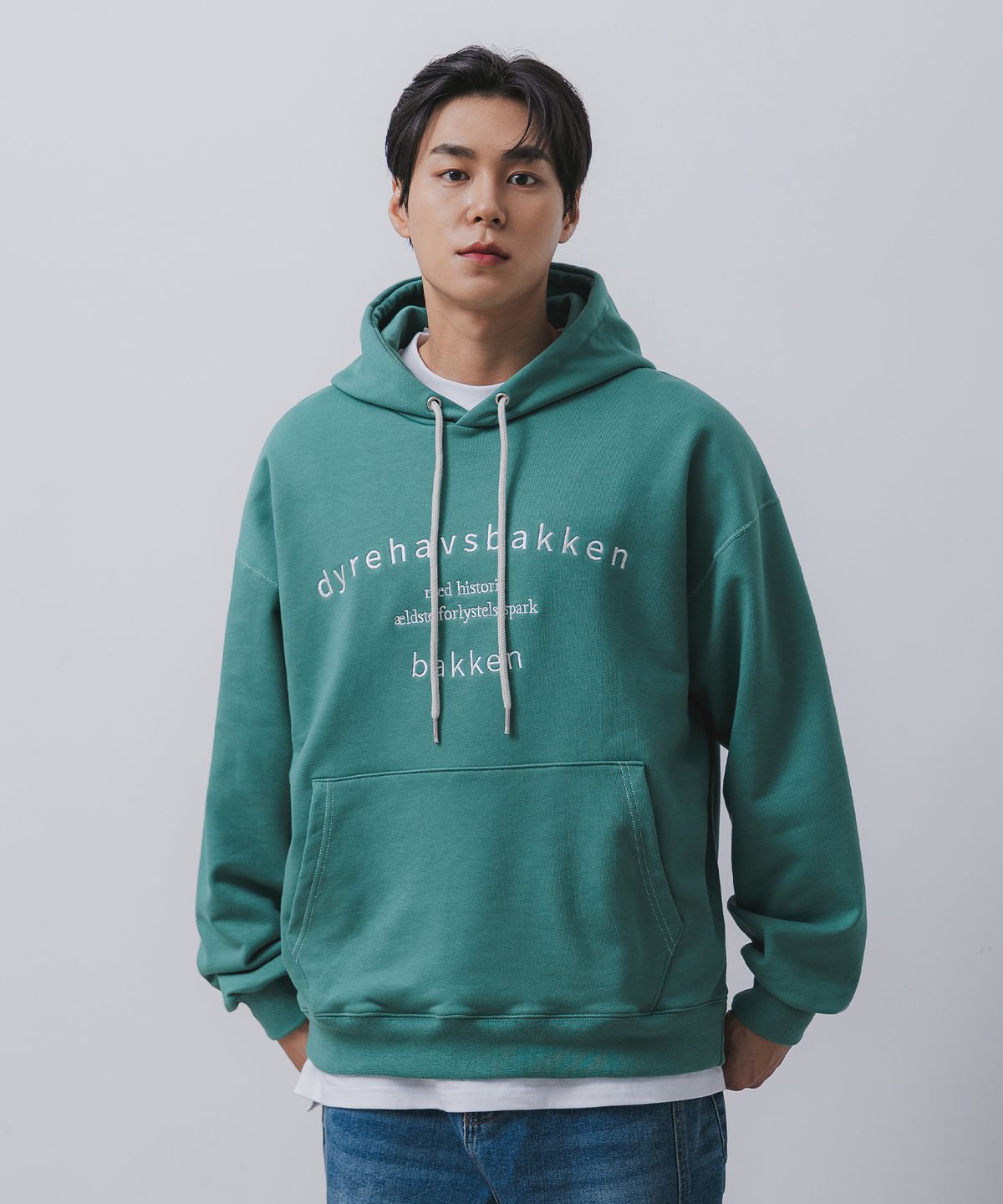 바켄(BAKKEN) Pocket stitch 후디 BK6795_그린