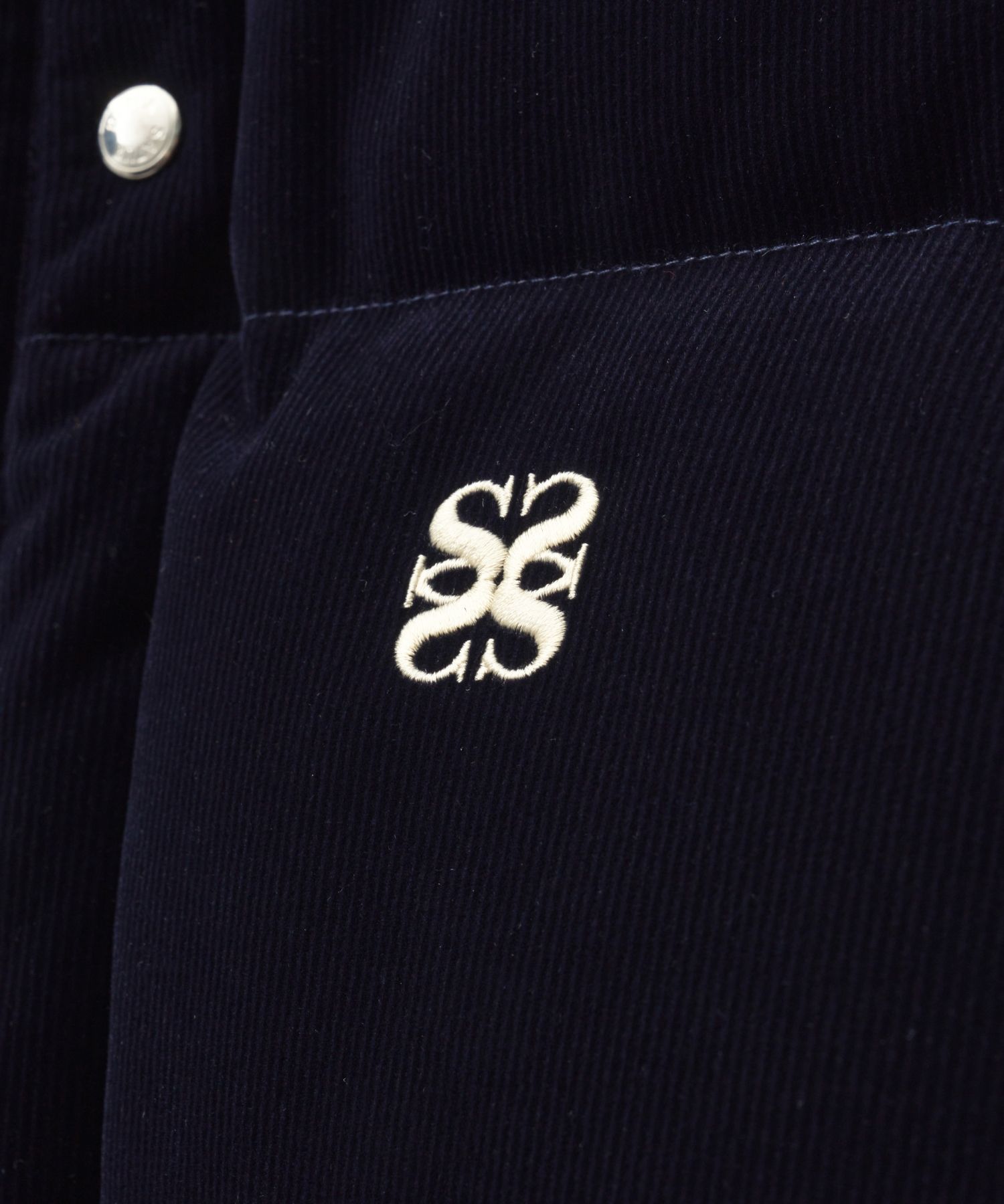 MUSINSA | SATUR Lawton Corduroy Duck Down Padding Navy