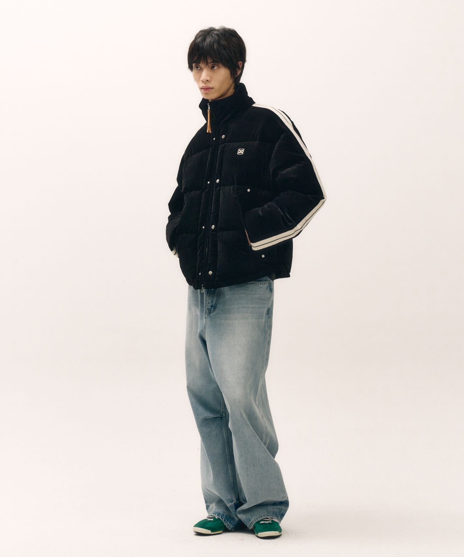 ダウンジャケット・コート SATUR Lawton duck down padding black SATUR】 Lawton Duck Down Padding / 追跡付 (SATUR/ダウン