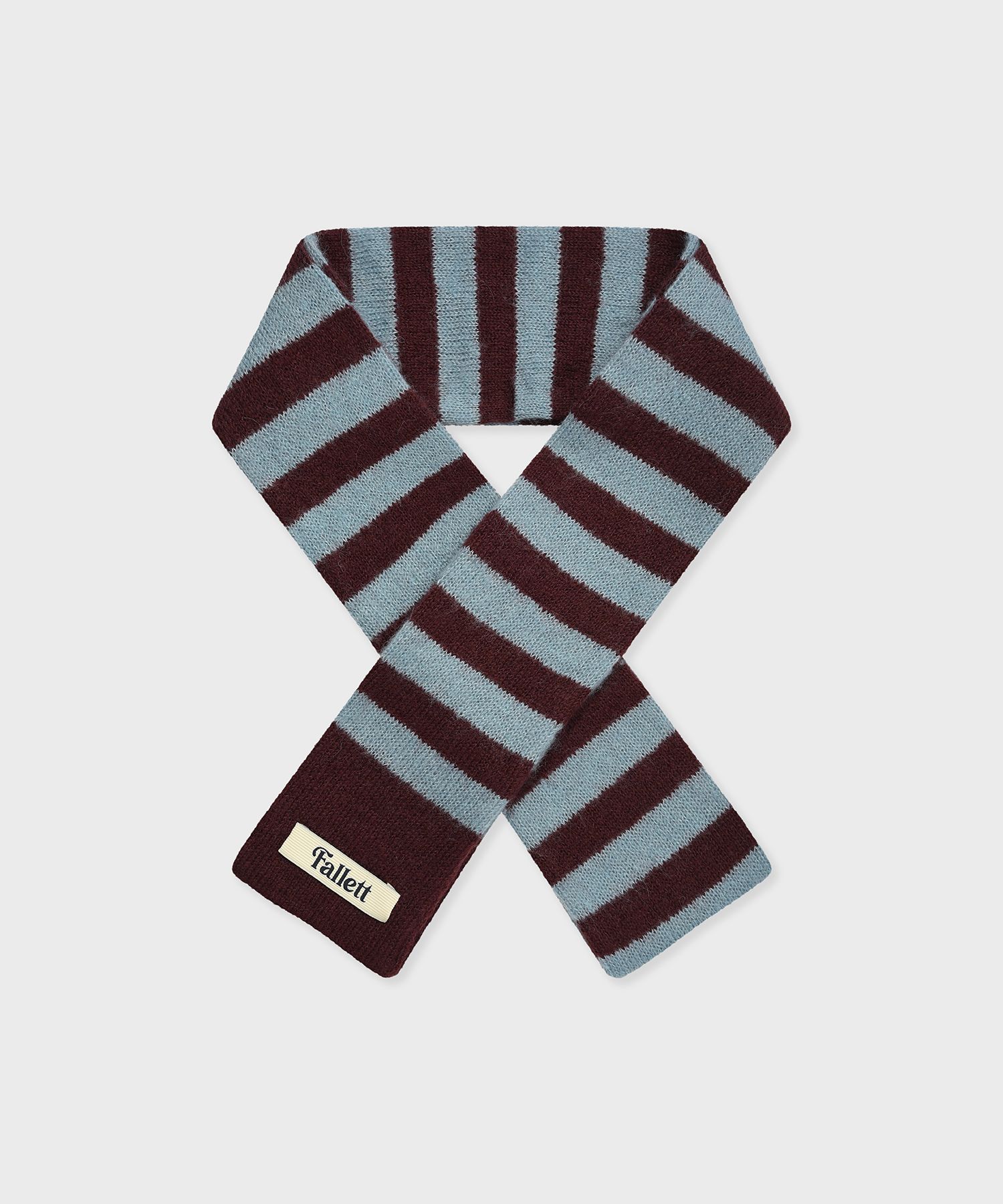 MUSINSA公式 | FALLETT Skinny Stripe Muffler Blue