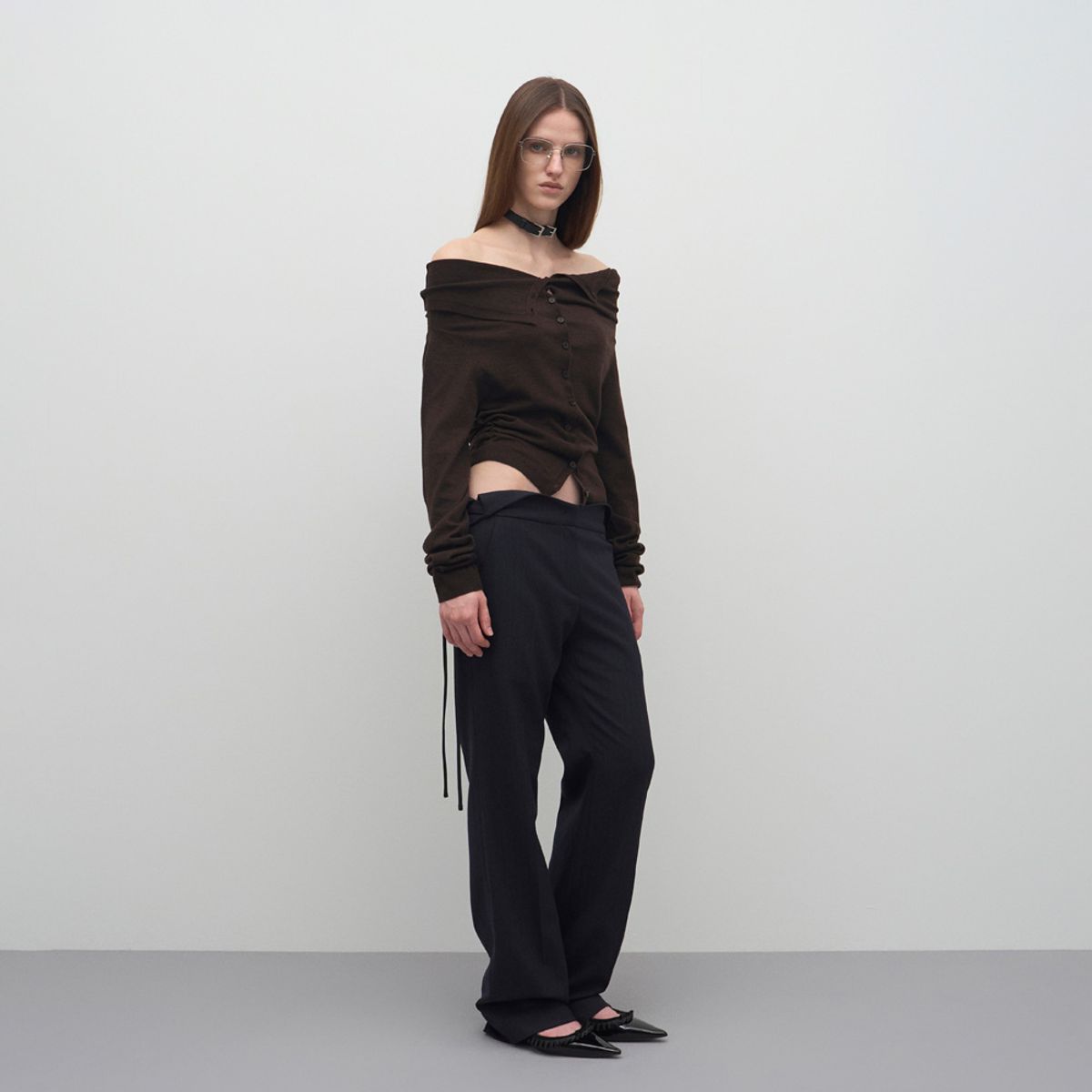 엘씨디씨티엠(LCDC™) STRIPED SLIM TROUSERS