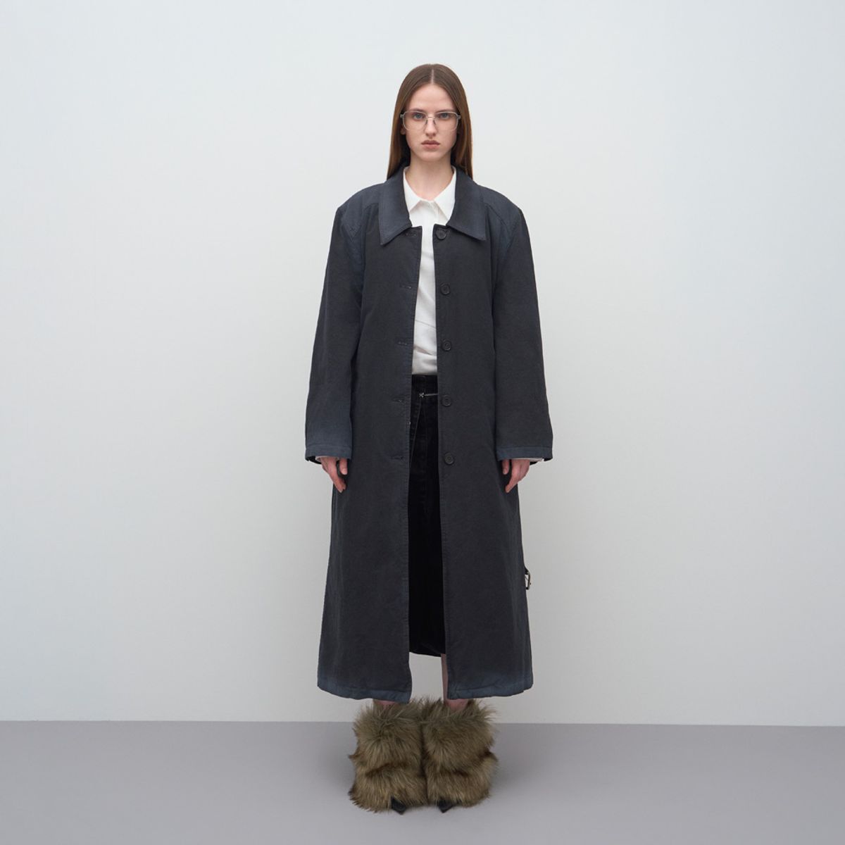 엘씨디씨티엠(LCDC™) SPRAY WASHED TRENCH PADDED COAT