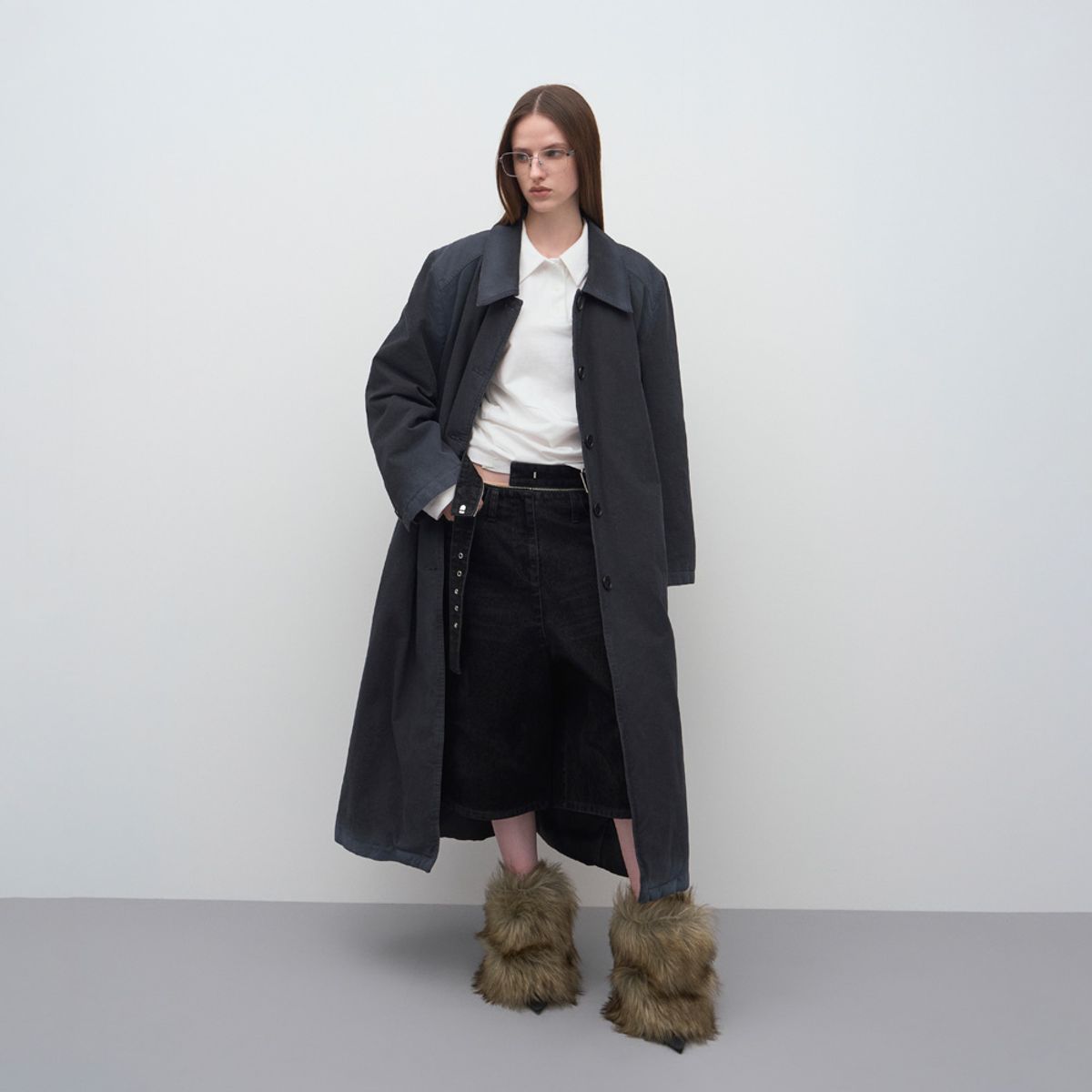 엘씨디씨티엠(LCDC™) SPRAY WASHED TRENCH PADDED COAT