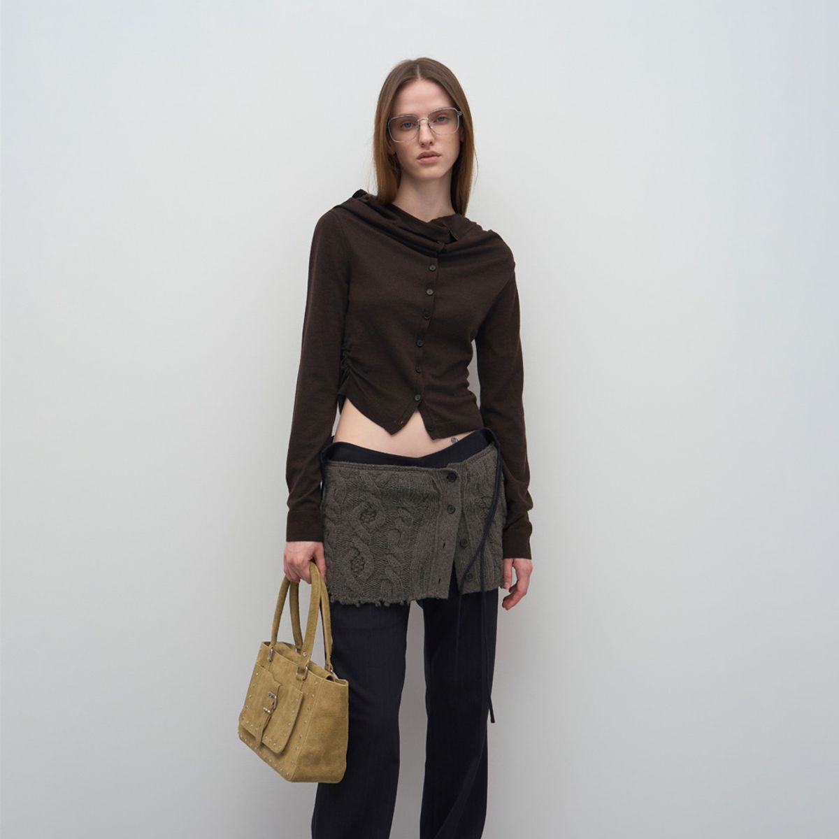 엘씨디씨티엠(LCDC™) SUEDE STUD TOTE BAG