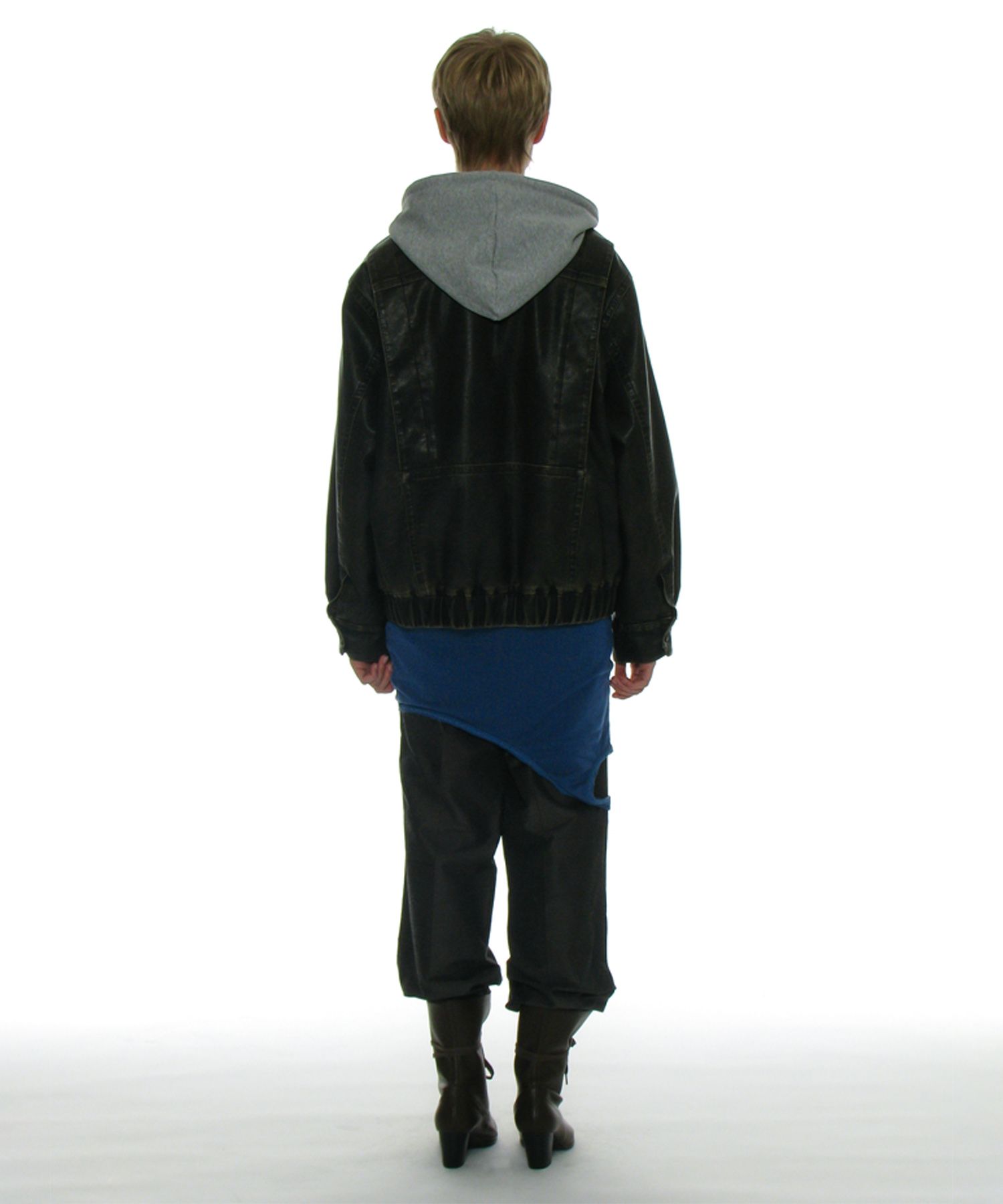 MUSINSA | PARTIMENTO WOMEN 3M Thinsulate 2WAY Leather Hoodie