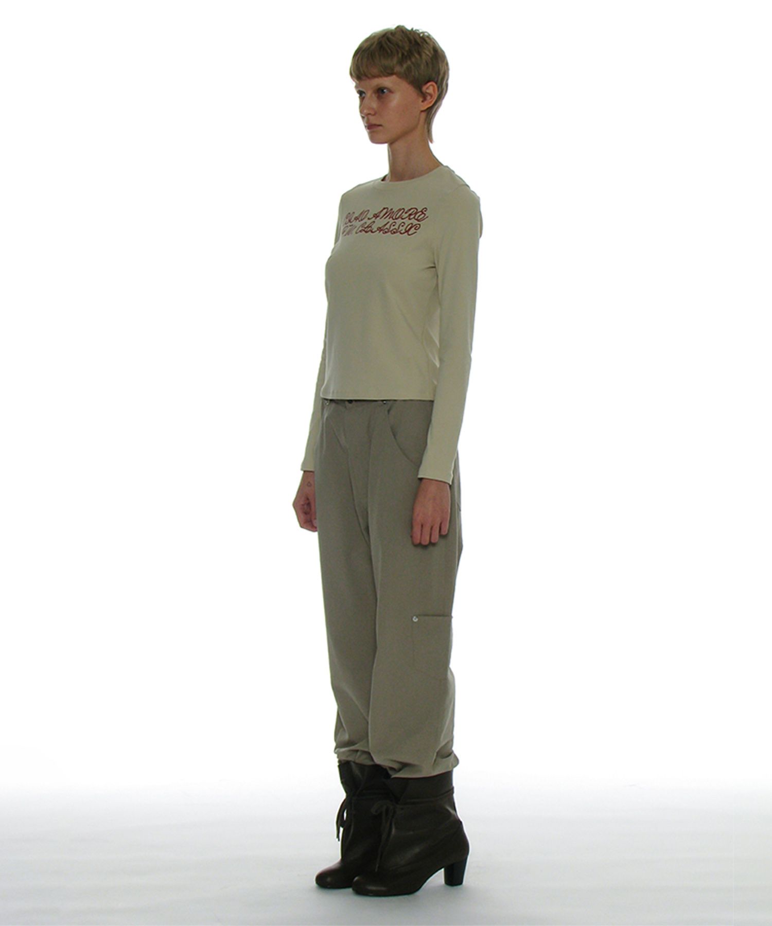 MUSINSA | PARTIMENTO WOMEN 93 Studded Printed Long Sleeve