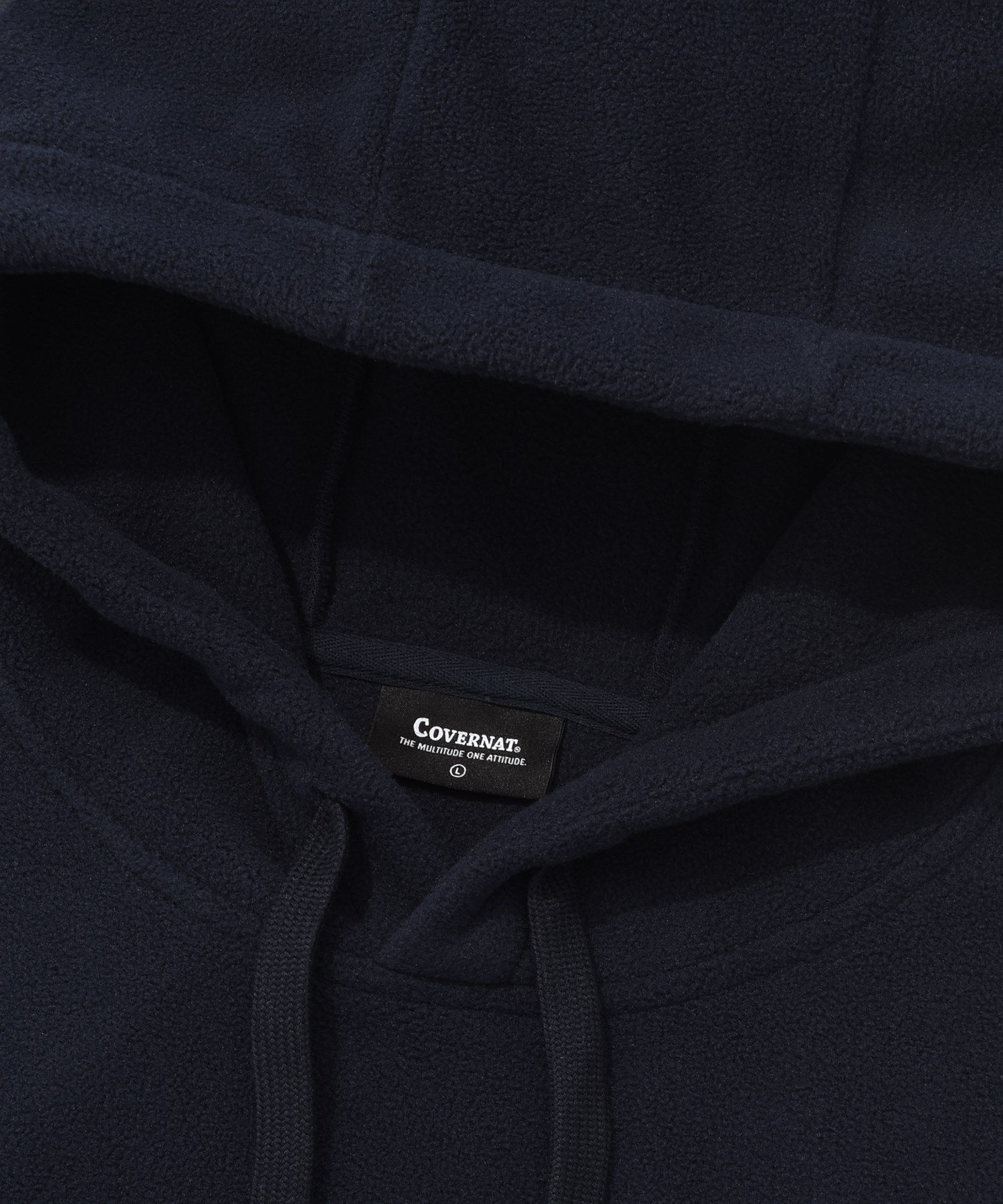 MUSINSA | COVERNAT C Logo Fleece Overfit Hoodie Navy