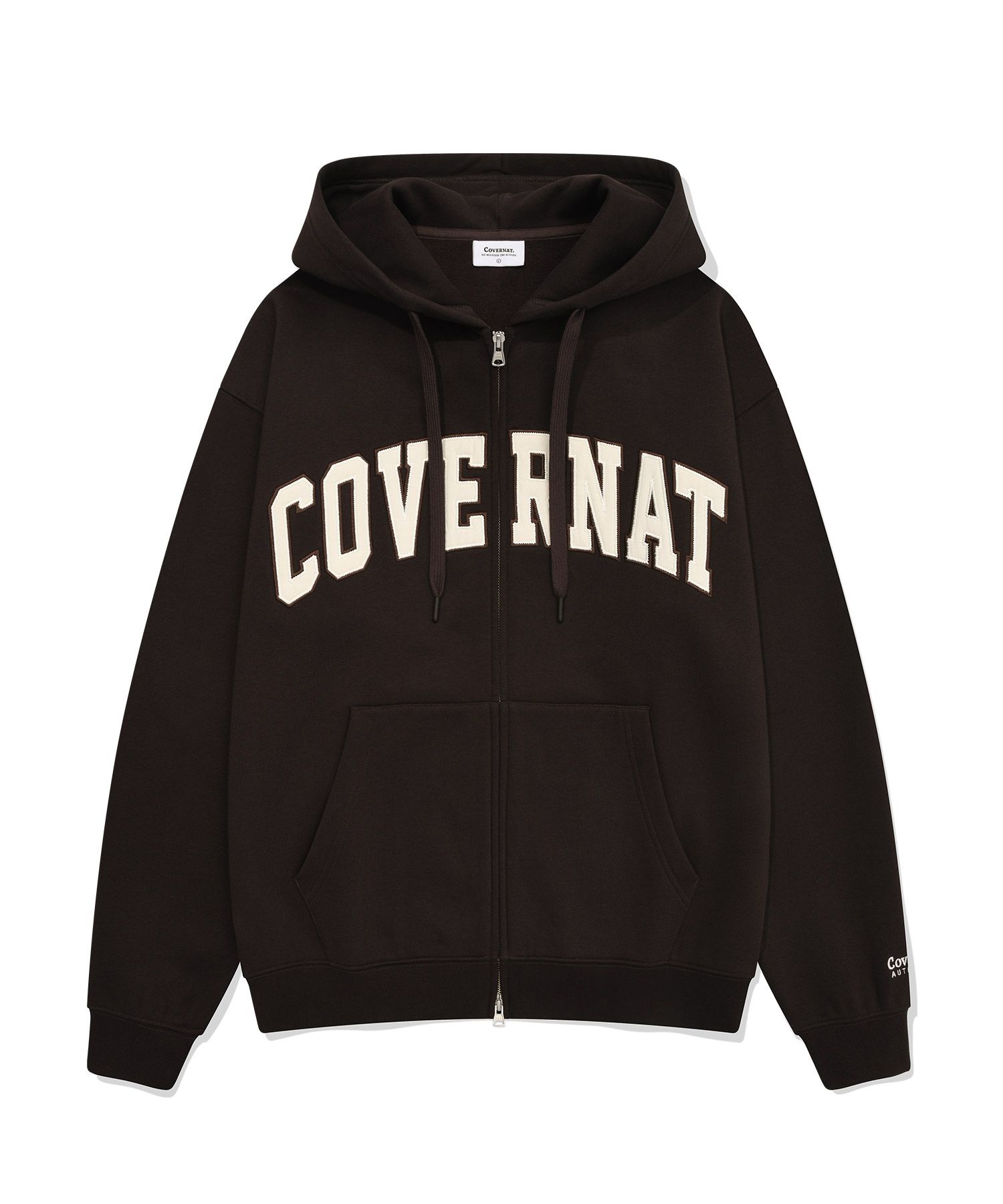 パーカー・フーディ COVERNAT Arch logo hood zip-up 5MM345 MUSINSA | COVERNAT Arch Logo Fleece Hoodie Zip Up Chocolate