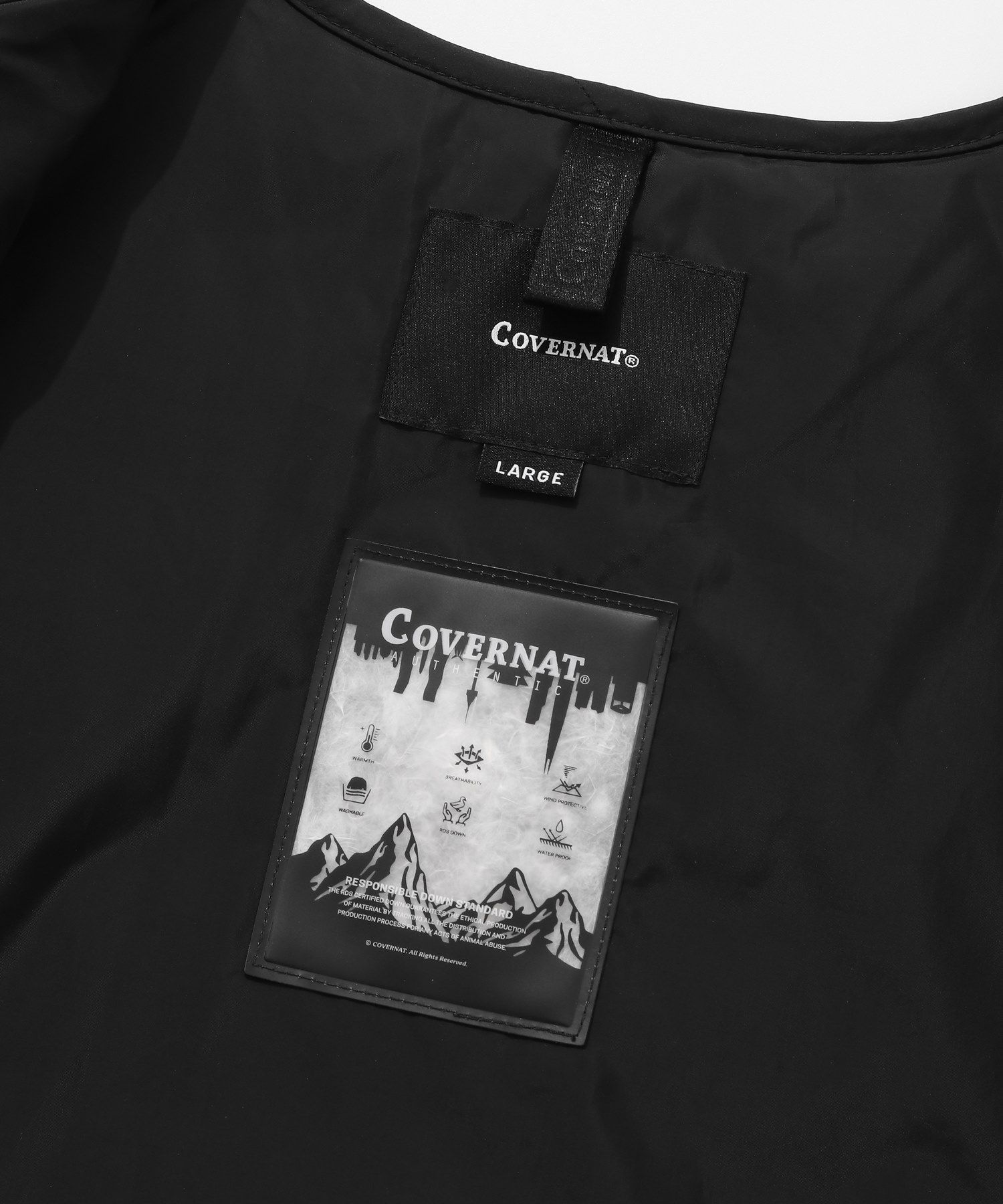 MUSINSA | COVERNAT RDS Coverlight Cararis Light Down Black