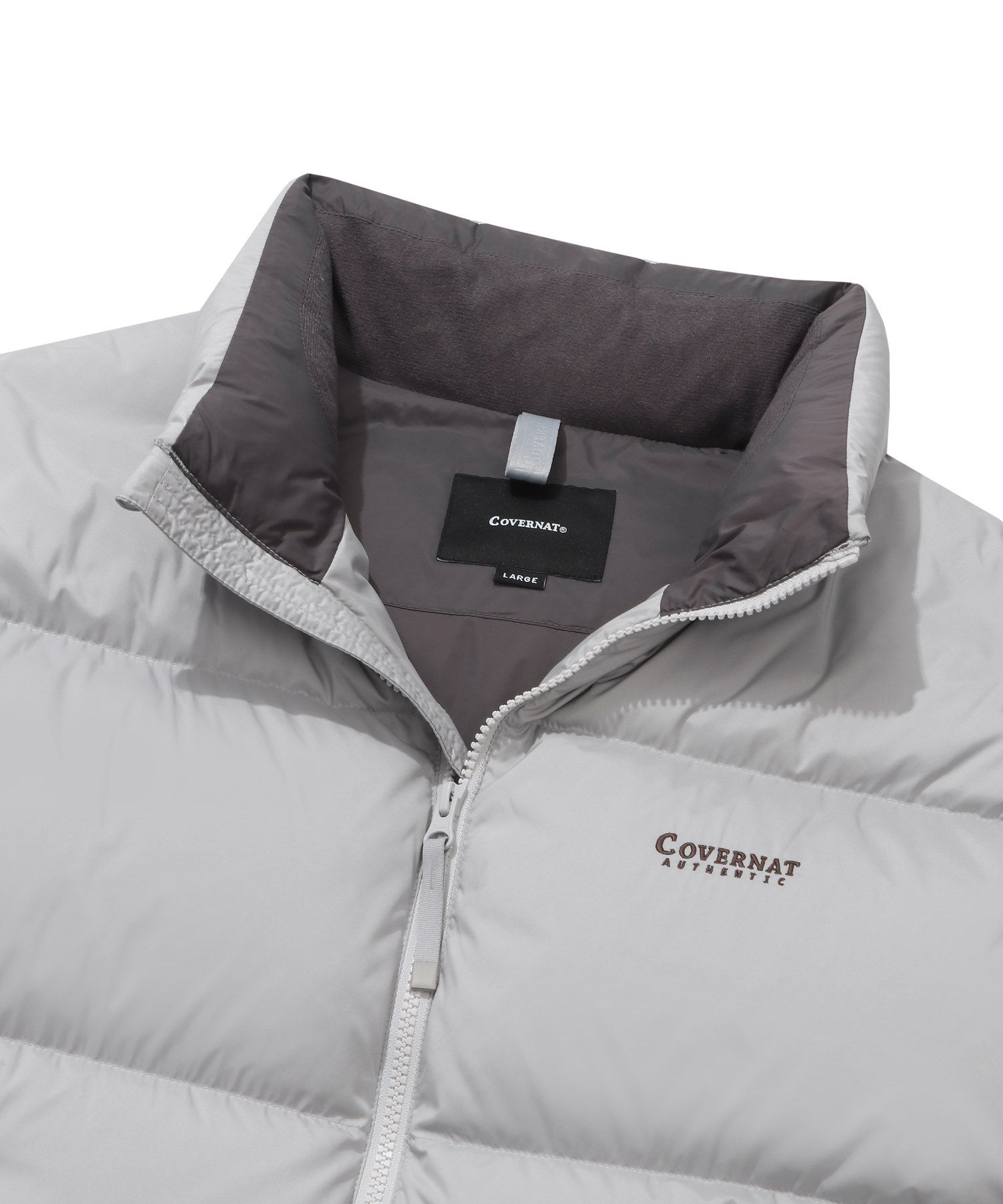 MUSINSA | COVERNAT 24FW RDS Civic Origin Short Puffer Light Grey