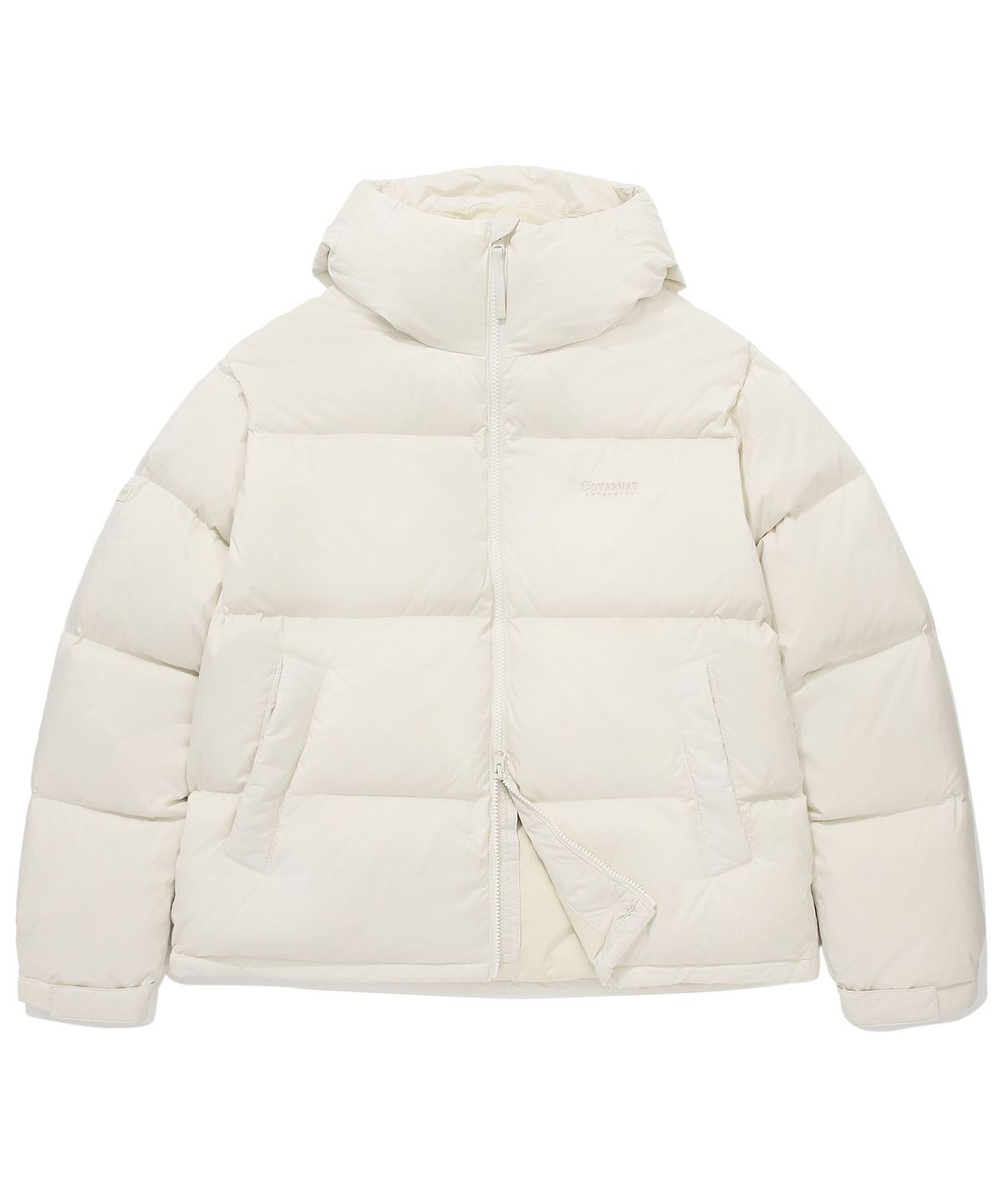 커버낫(COVERNAT) 24FW RDS 씨빅 오리진 후드 숏 푸퍼 아이보리