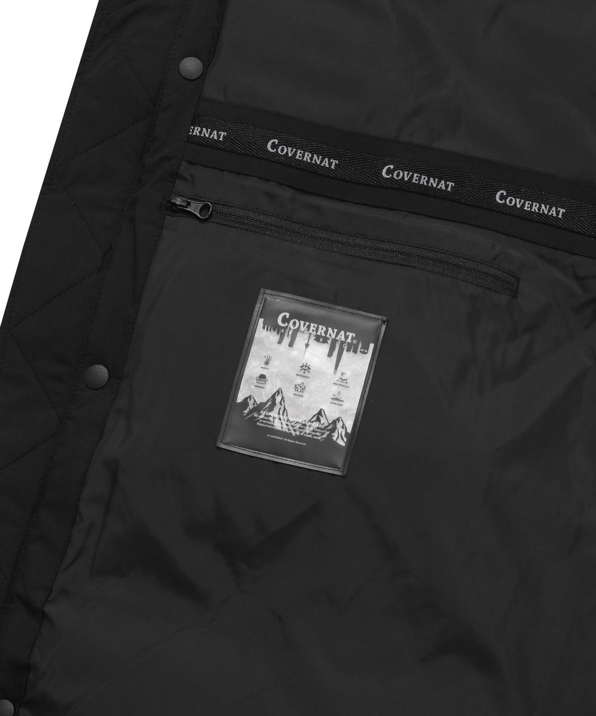 커버낫(COVERNAT) 24FW RDS 씨빅 롱 다운 블랙