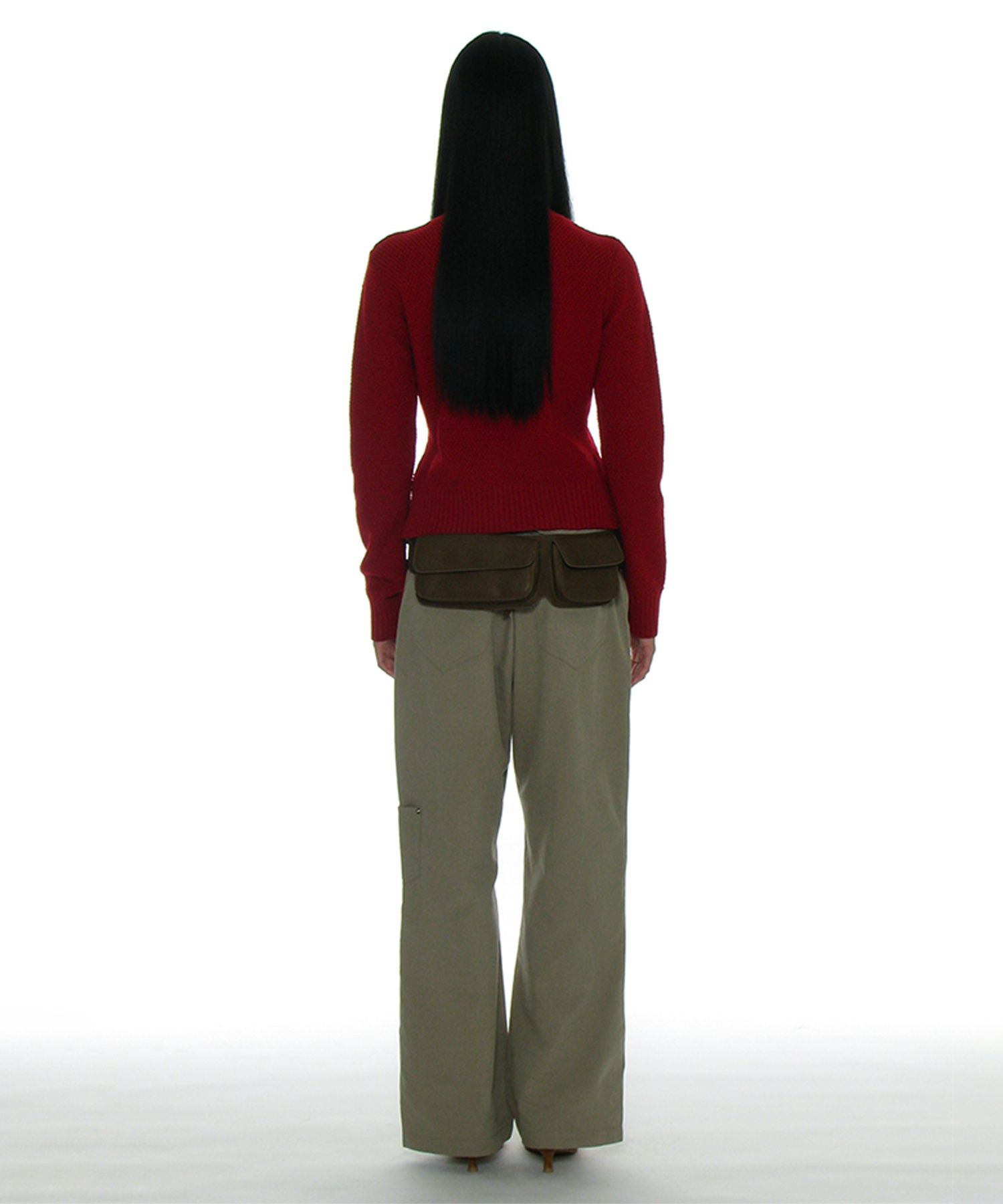 【PARTIMENTO】★ POCKET POINTED WIDE LEG PANTS ★ 5 COLOR MUSINSA | PARTIMENTO WOMEN Pocket Pointed Wide Leg Pants_Beige