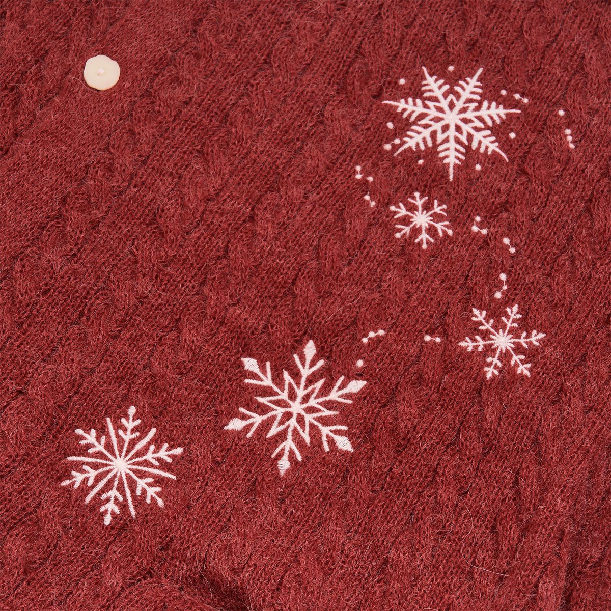 노쿨러스(NOSCOULEURS) SNOW BLOSSOM CARDIGAN RED