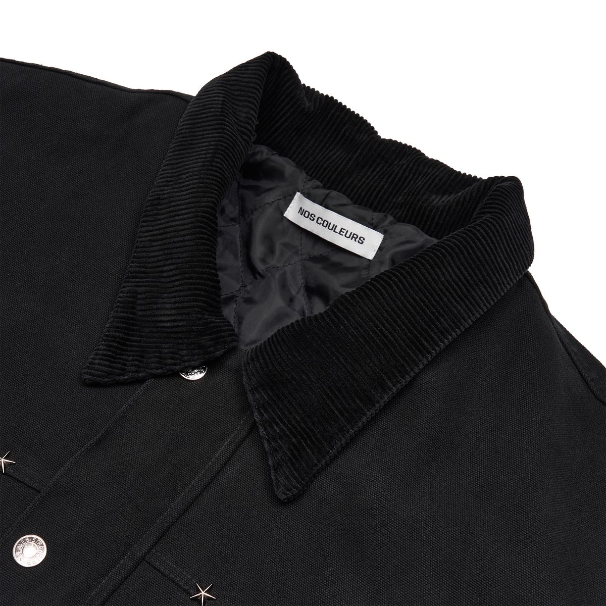노쿨러스(NOSCOULEURS) STUD WORK COAT BLACK