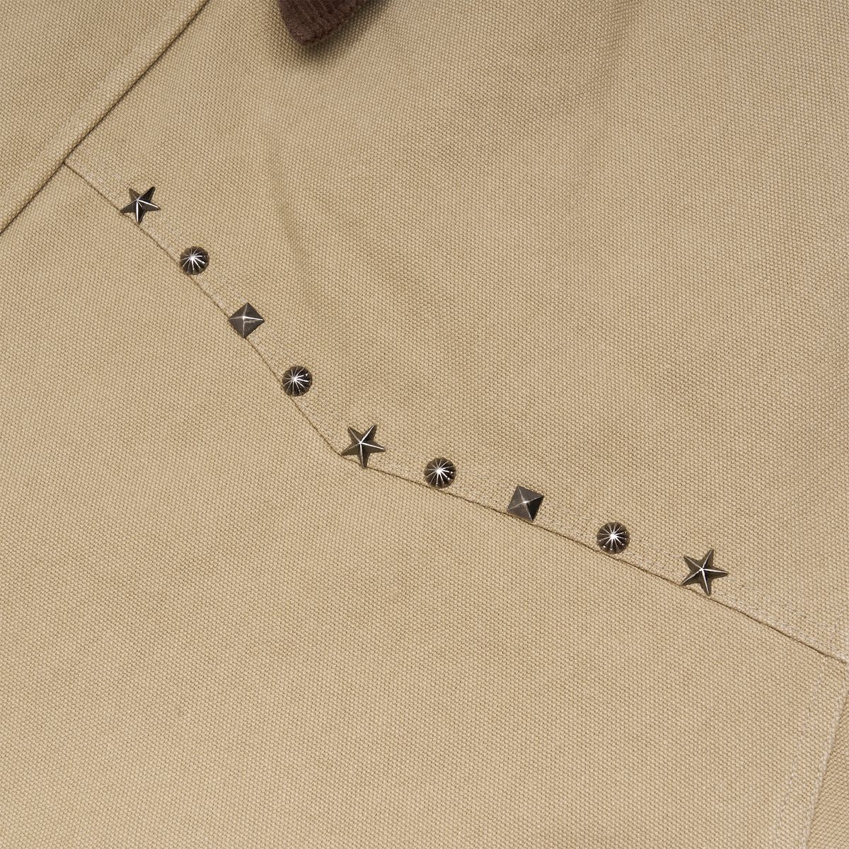 노쿨러스(NOSCOULEURS) STUD WORK COAT BROWN