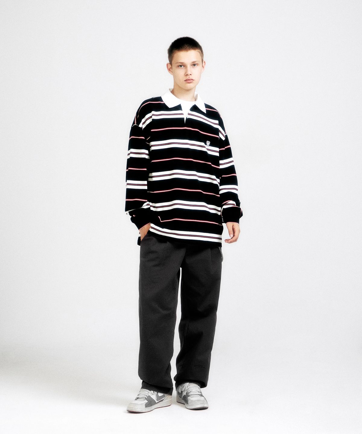 피도디도(FIDO DIDO) FD Cotton Pants Charcoal